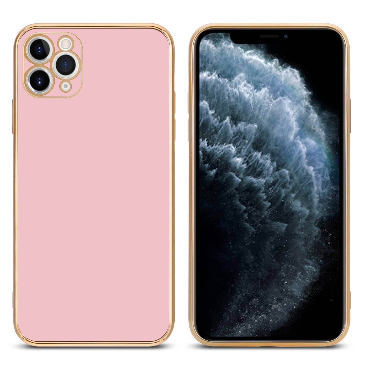 Cadorabo Schutzhülle für Apple iPhone 13 PRO Hülle in Rosa Handyhülle TPU Silikon Kameraschutz Etui Case