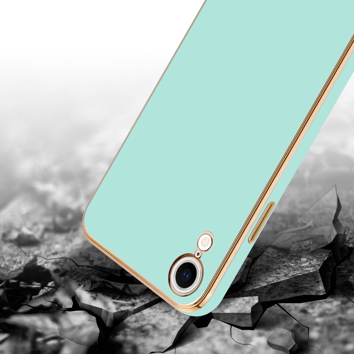 Cadorabo Schutzhülle für Apple iPhone XR Hülle in Grün Handyhülle TPU Silikon Kameraschutz Etui Case