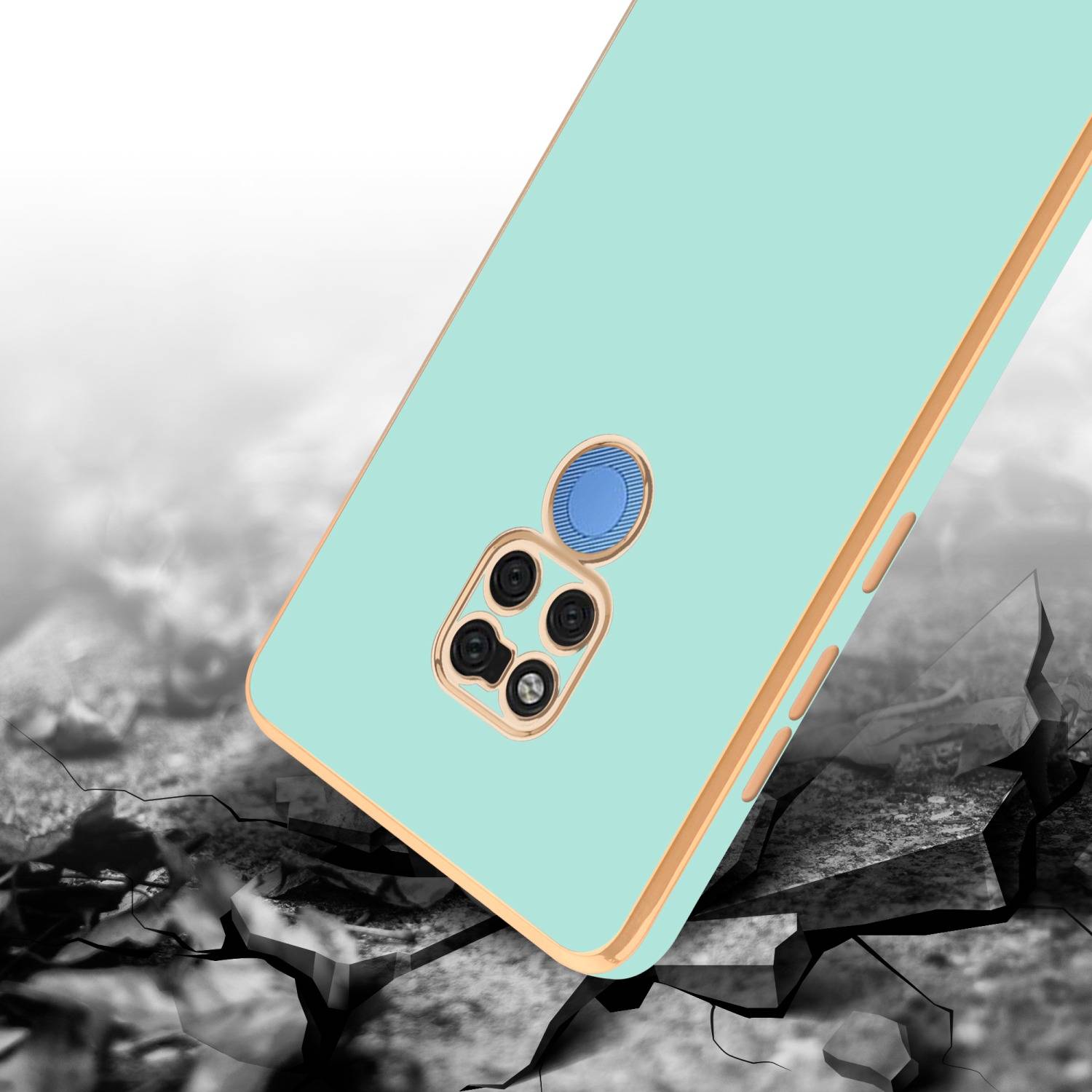 Cadorabo Schutzhülle für Huawei MATE 20 Hülle in Grün Handyhülle TPU Silikon Kameraschutz Etui Case