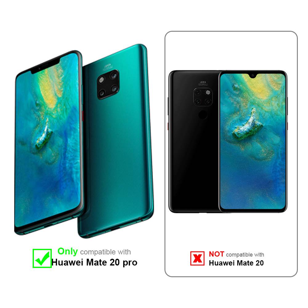 Cadorabo Schutzhülle für Huawei MATE 20 PRO Hülle in Lila Handyhülle TPU Silikon Kameraschutz Etui Case