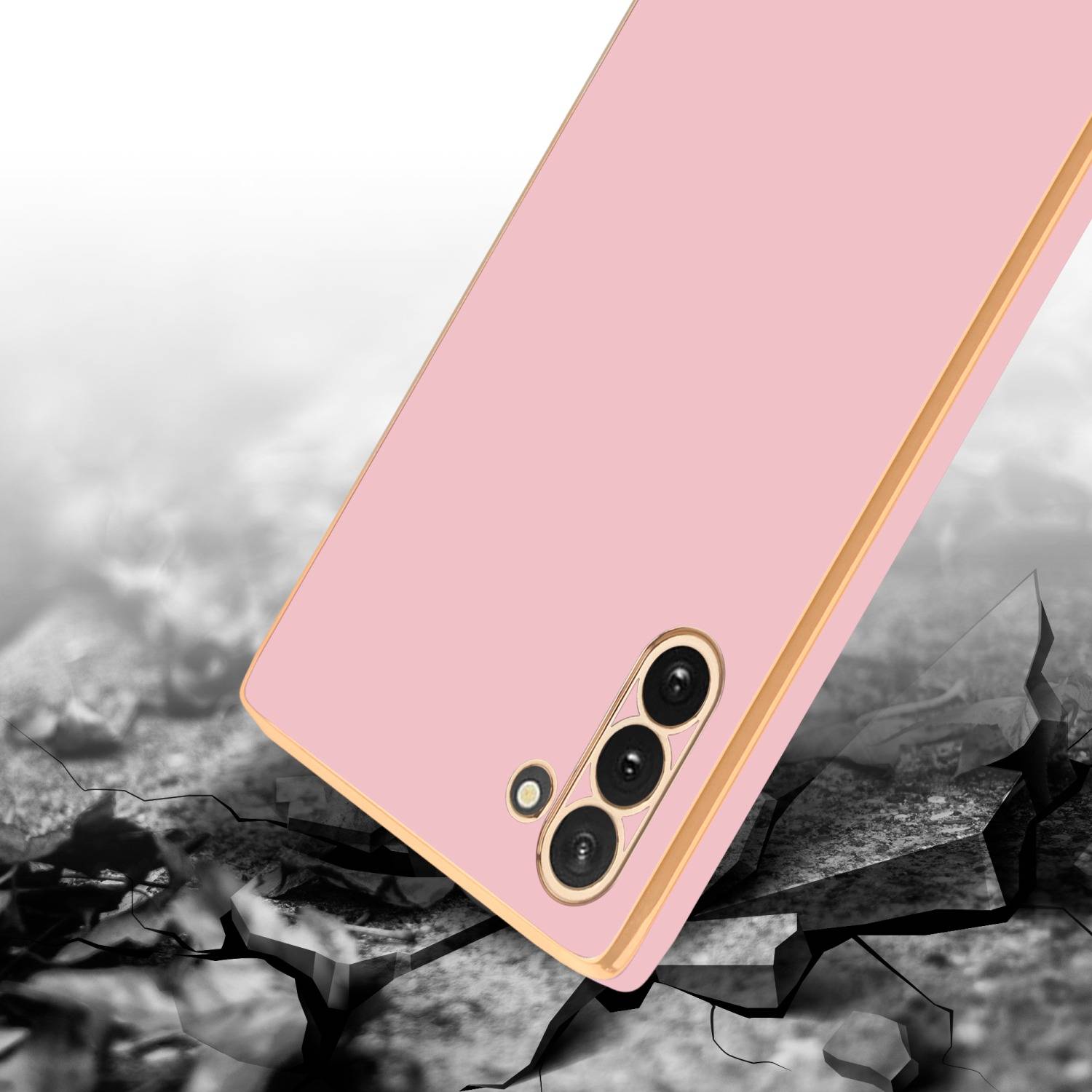 Cadorabo Schutzhülle für Samsung Galaxy NOTE 10 Hülle in Rosa Handyhülle TPU Silikon Kameraschutz Etui Case