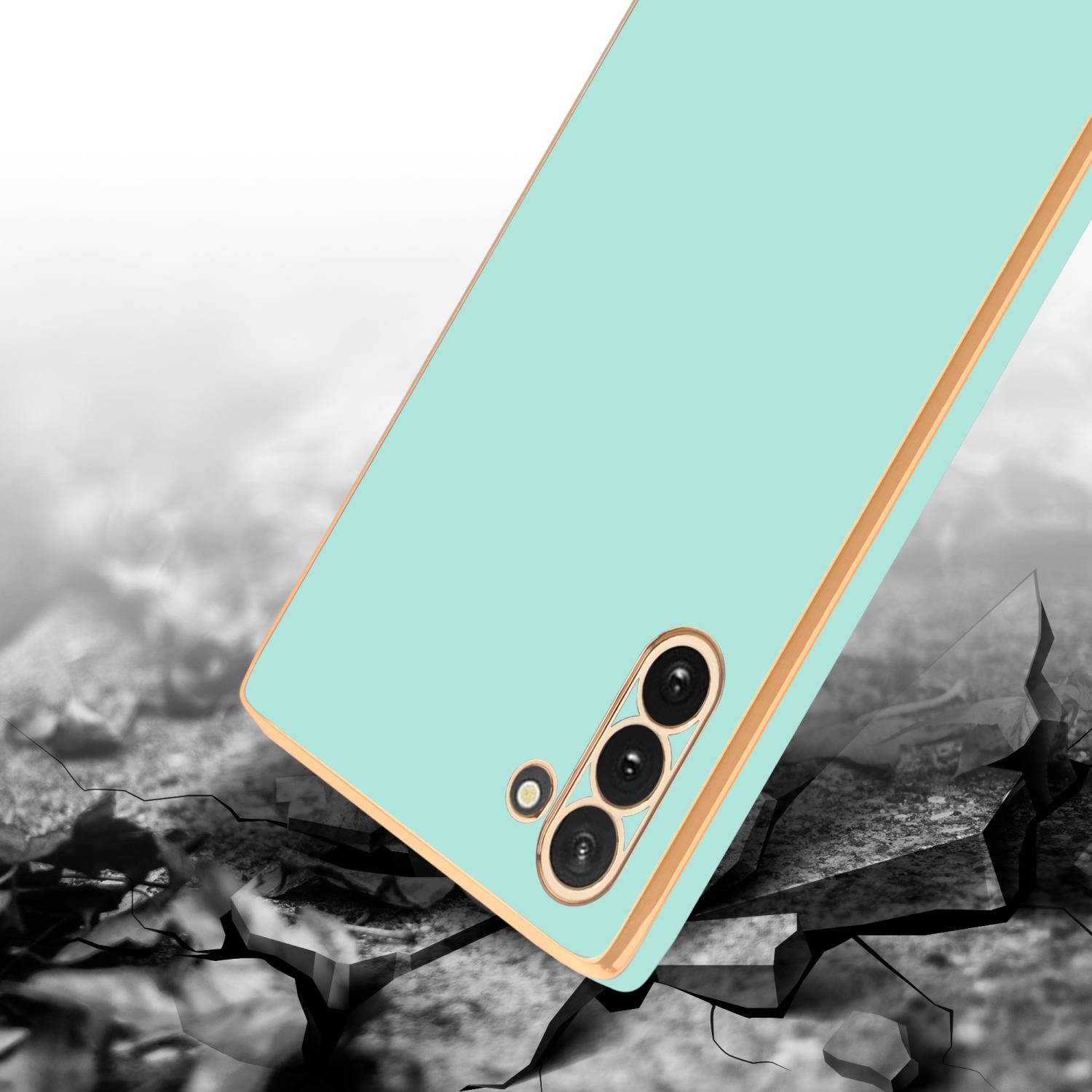 Cadorabo Schutzhülle für Samsung Galaxy NOTE 10 Hülle in Grün Handyhülle TPU Silikon Kameraschutz Etui Case