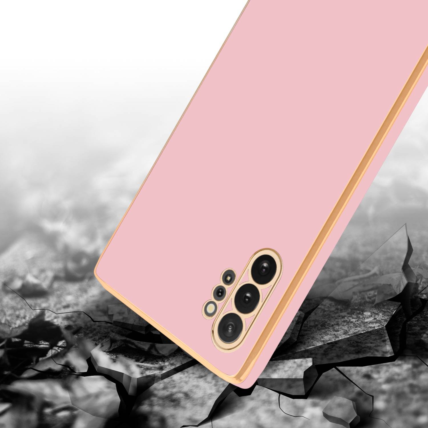 Cadorabo Schutzhülle für Samsung Galaxy NOTE 10 PLUS Hülle in Rosa Handyhülle TPU Silikon Kameraschutz Etui Case