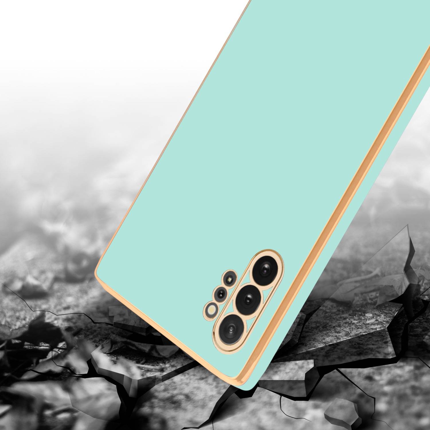 Cadorabo Schutzhülle für Samsung Galaxy NOTE 10 PLUS Hülle in Grün Handyhülle TPU Silikon Kameraschutz Etui Case