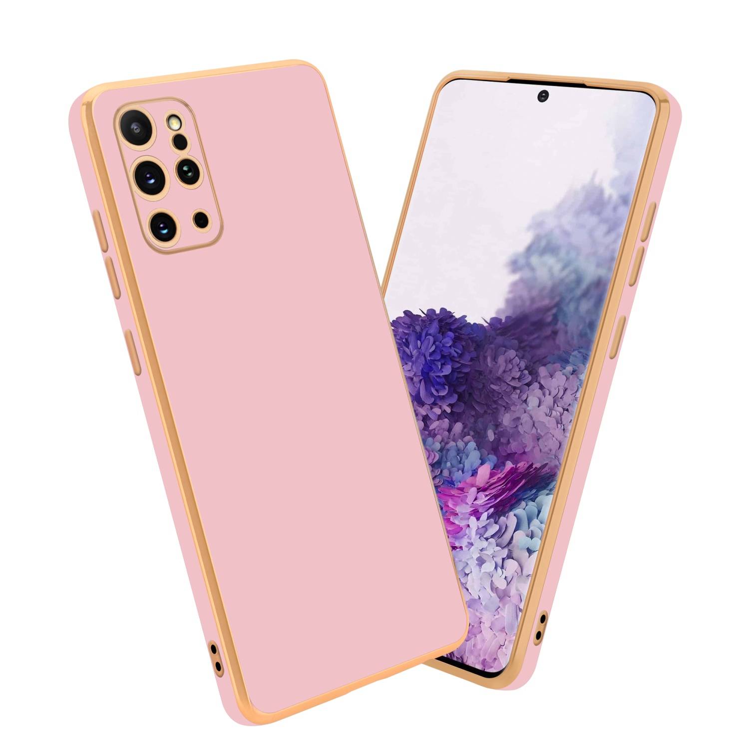 Cadorabo Schutzhülle für Samsung Galaxy S20 PLUS Hülle in Rosa Handyhülle TPU Silikon Kameraschutz Etui Case