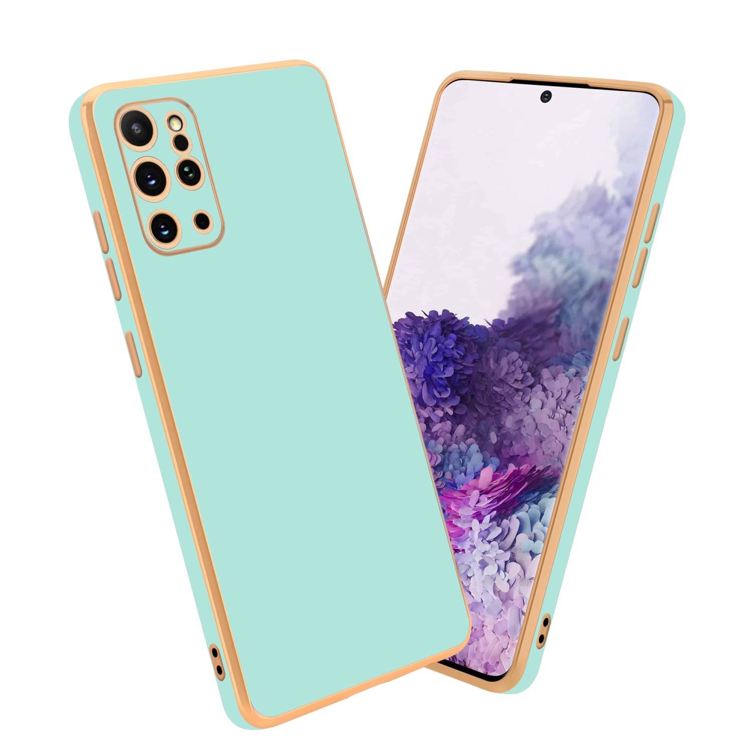 Cadorabo Schutzhülle für Samsung Galaxy S20 PLUS Hülle in Grün Handyhülle TPU Silikon Kameraschutz Etui Case