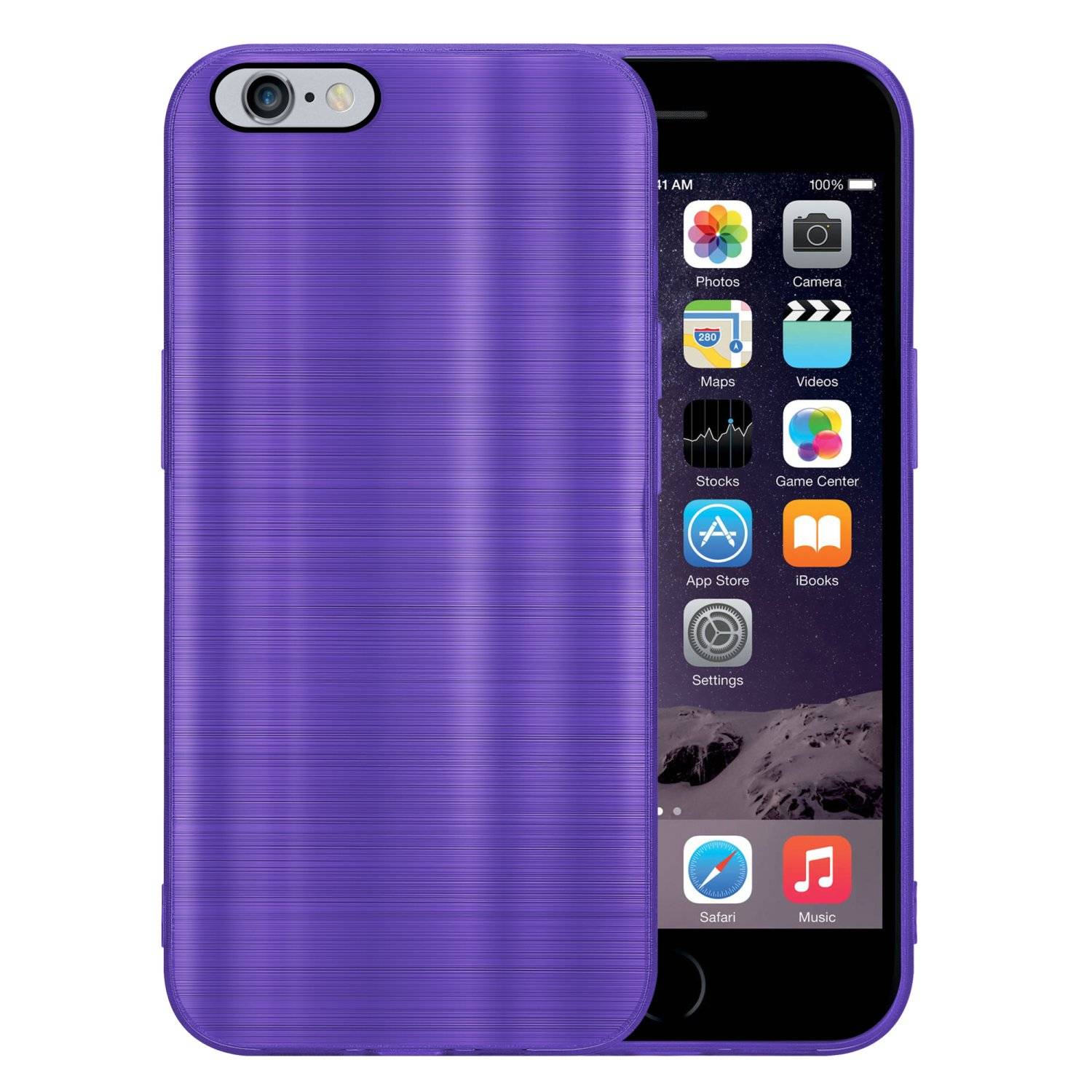 Cadorabo Hülle für Apple iPhone 6 PLUS / 6S PLUS Schutz Hülle in Lila Handyhülle TPU Silikon Etui Case