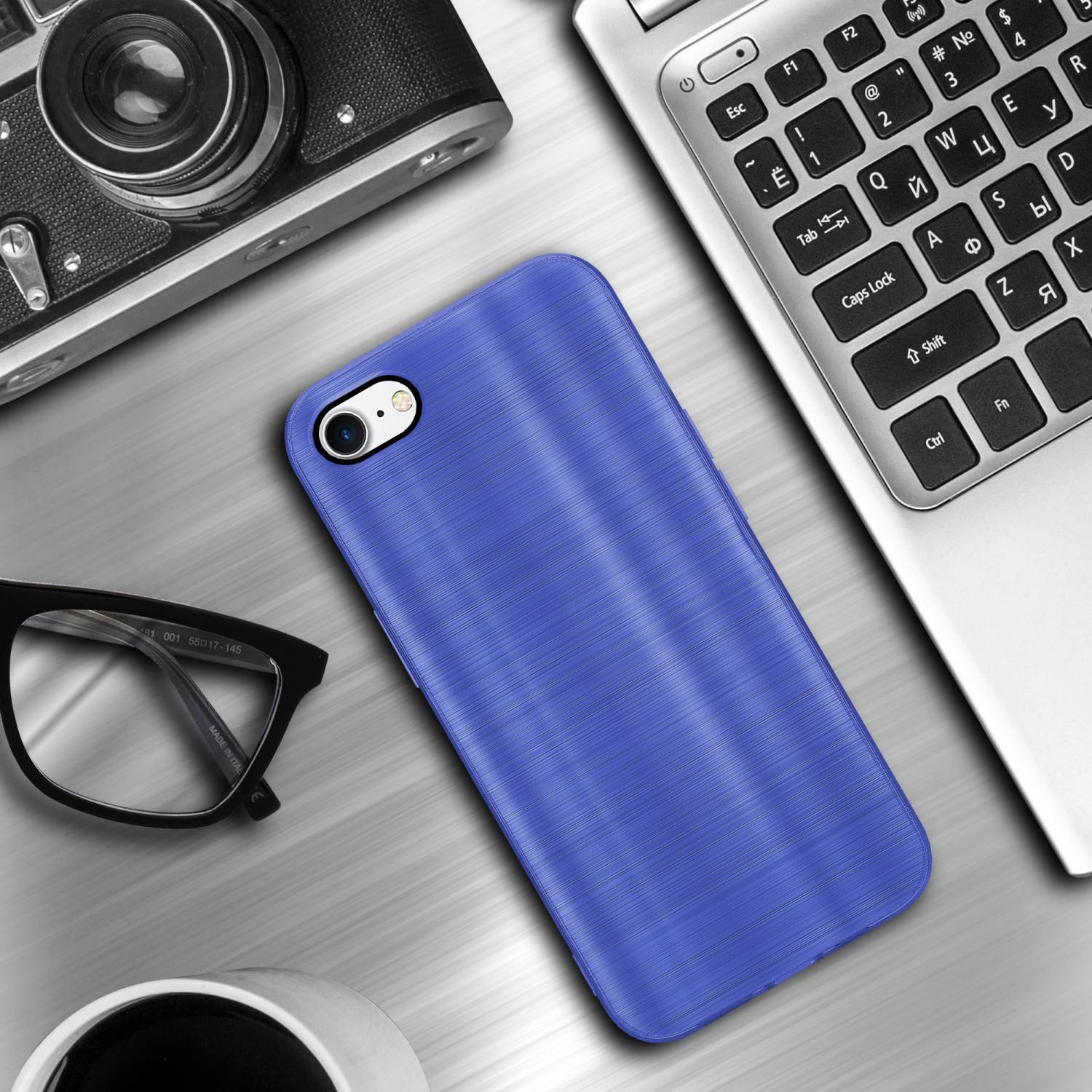 Cadorabo Hülle für Apple iPhone 7 / 7S / 8 / SE 2020 Schutz Hülle in Lila Handyhülle TPU Silikon Etui Case