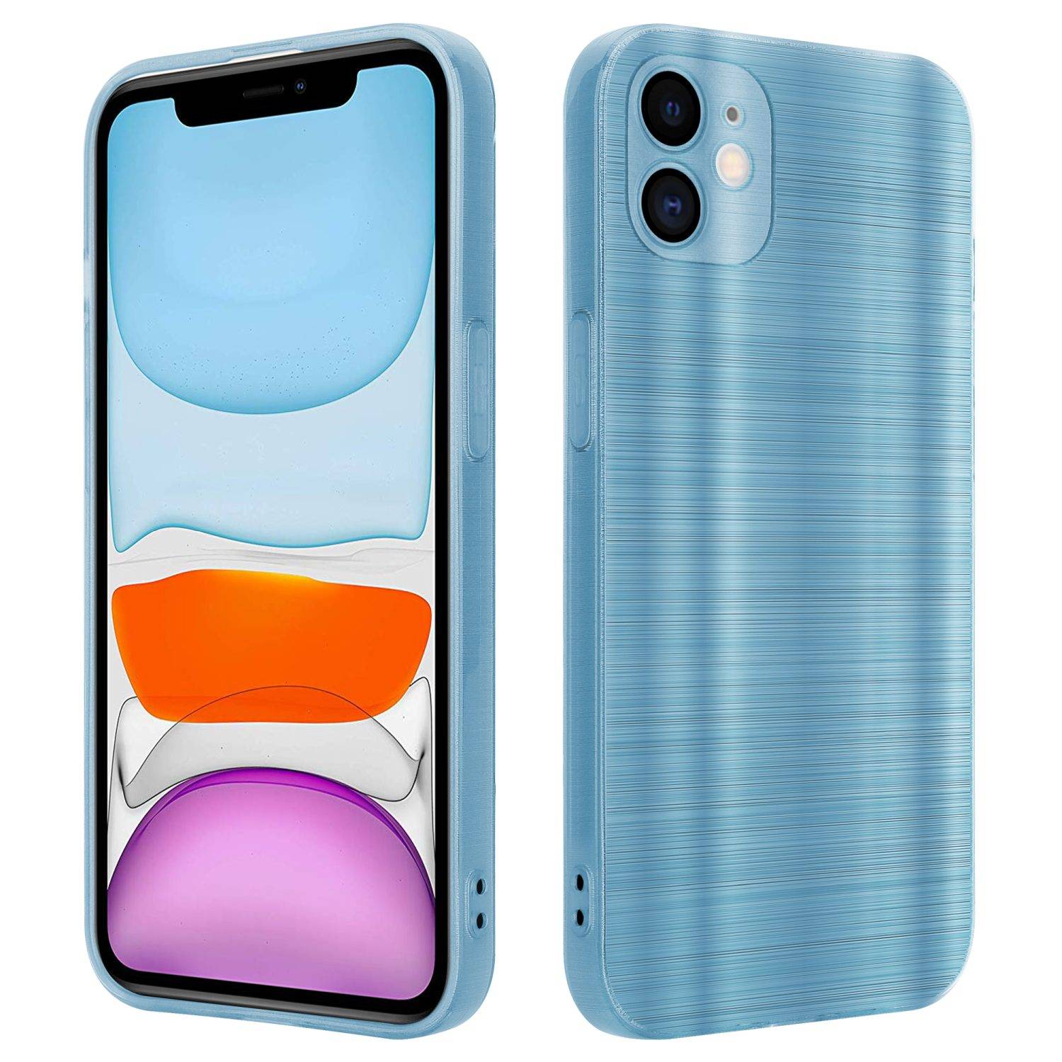Cadorabo Hülle für Apple iPhone 11 Schutz Hülle in Türkis Handyhülle TPU Silikon Etui Case