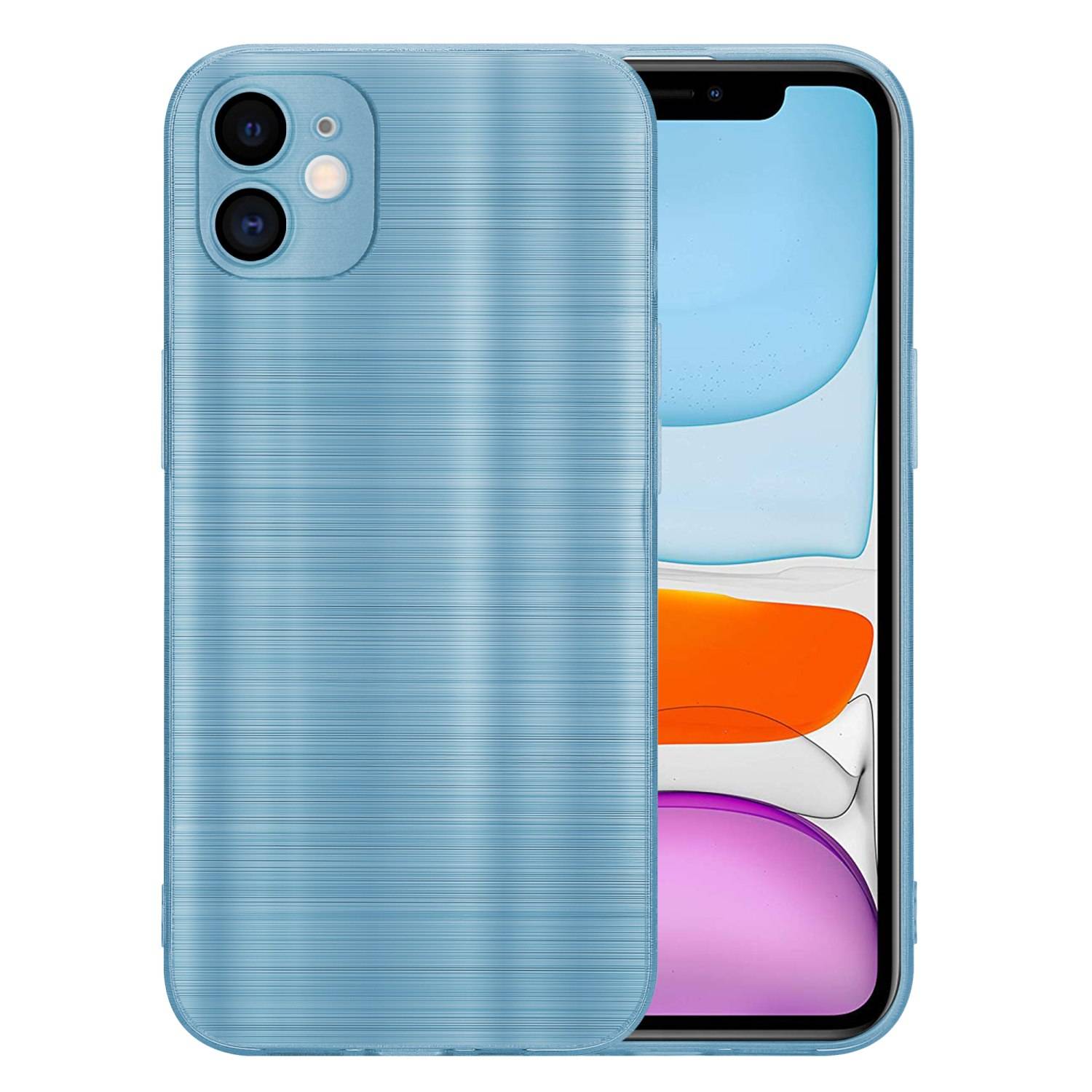 Cadorabo Hülle für Apple iPhone 11 Schutz Hülle in Türkis Handyhülle TPU Silikon Etui Case