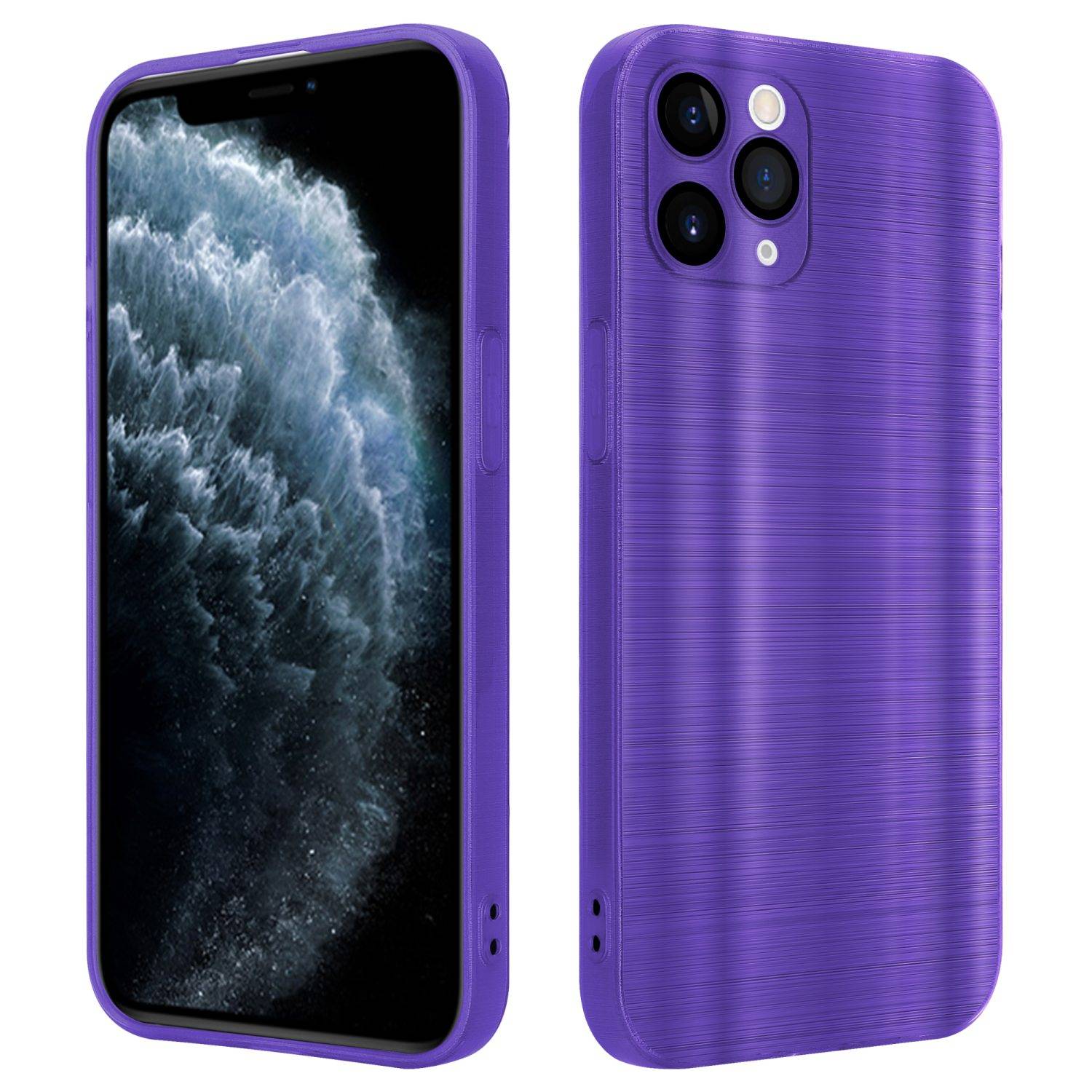 Cadorabo Hülle für Apple iPhone 11 PRO Schutz Hülle in Lila Handyhülle TPU Silikon Etui Case