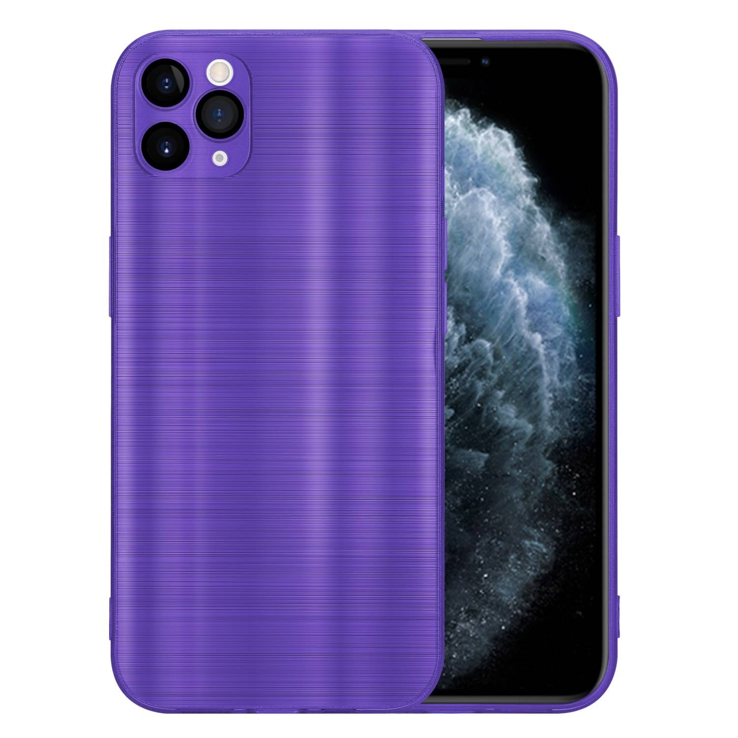 Cadorabo Hülle für Apple iPhone 11 PRO MAX Schutz Hülle in Lila Handyhülle TPU Silikon Etui Case