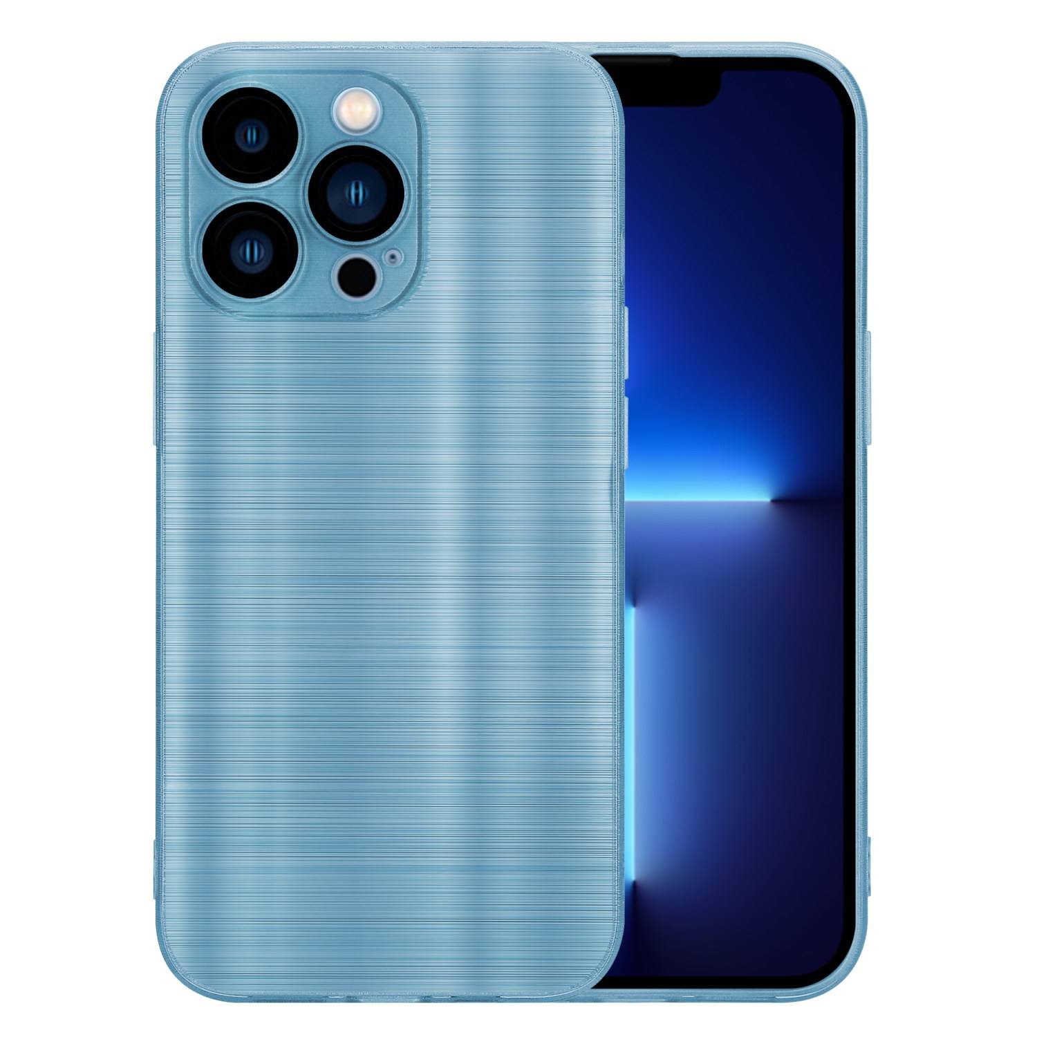 Cadorabo Hülle für Apple iPhone 13 PRO Schutz Hülle in Türkis Handyhülle TPU Silikon Etui Case