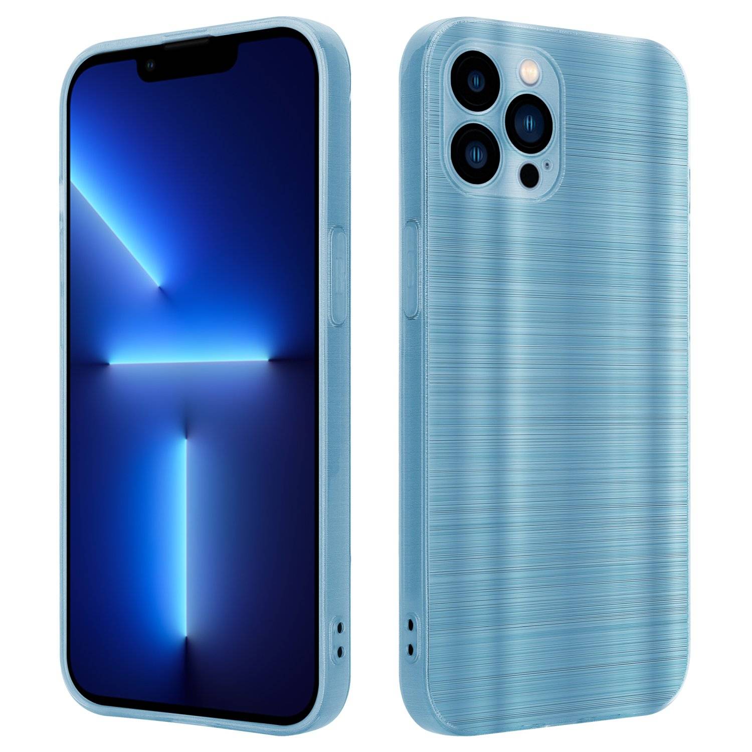 Cadorabo Hülle für Apple iPhone 13 PRO MAX Schutz Hülle in Türkis Handyhülle TPU Silikon Etui Case