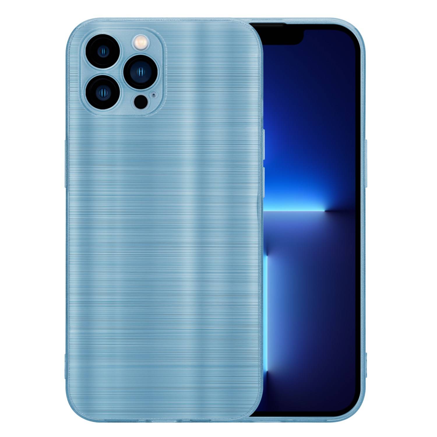 Cadorabo Hülle für Apple iPhone 13 PRO MAX Schutz Hülle in Türkis Handyhülle TPU Silikon Etui Case