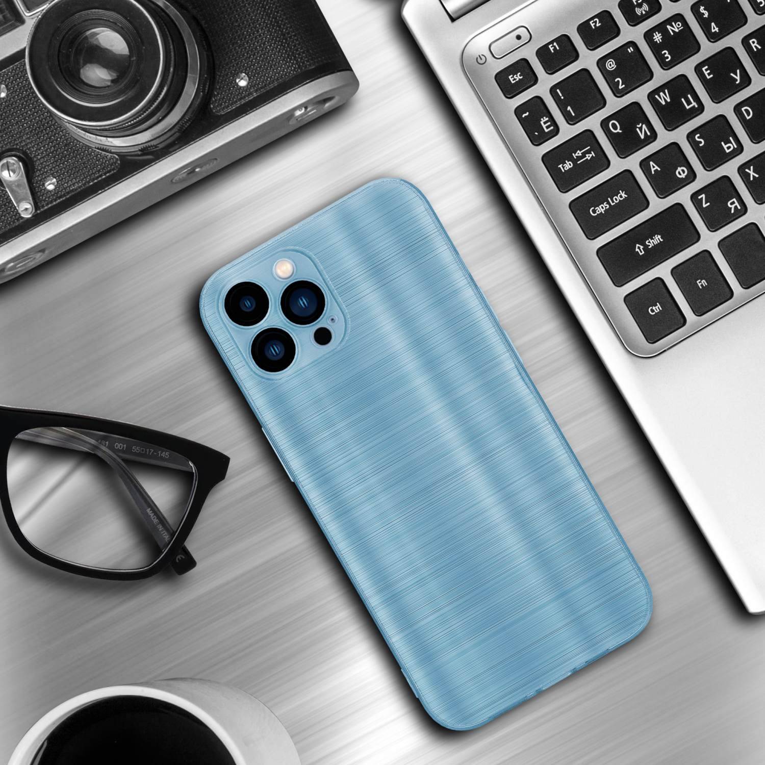 Cadorabo Hülle für Apple iPhone 13 PRO MAX Schutz Hülle in Türkis Handyhülle TPU Silikon Etui Case