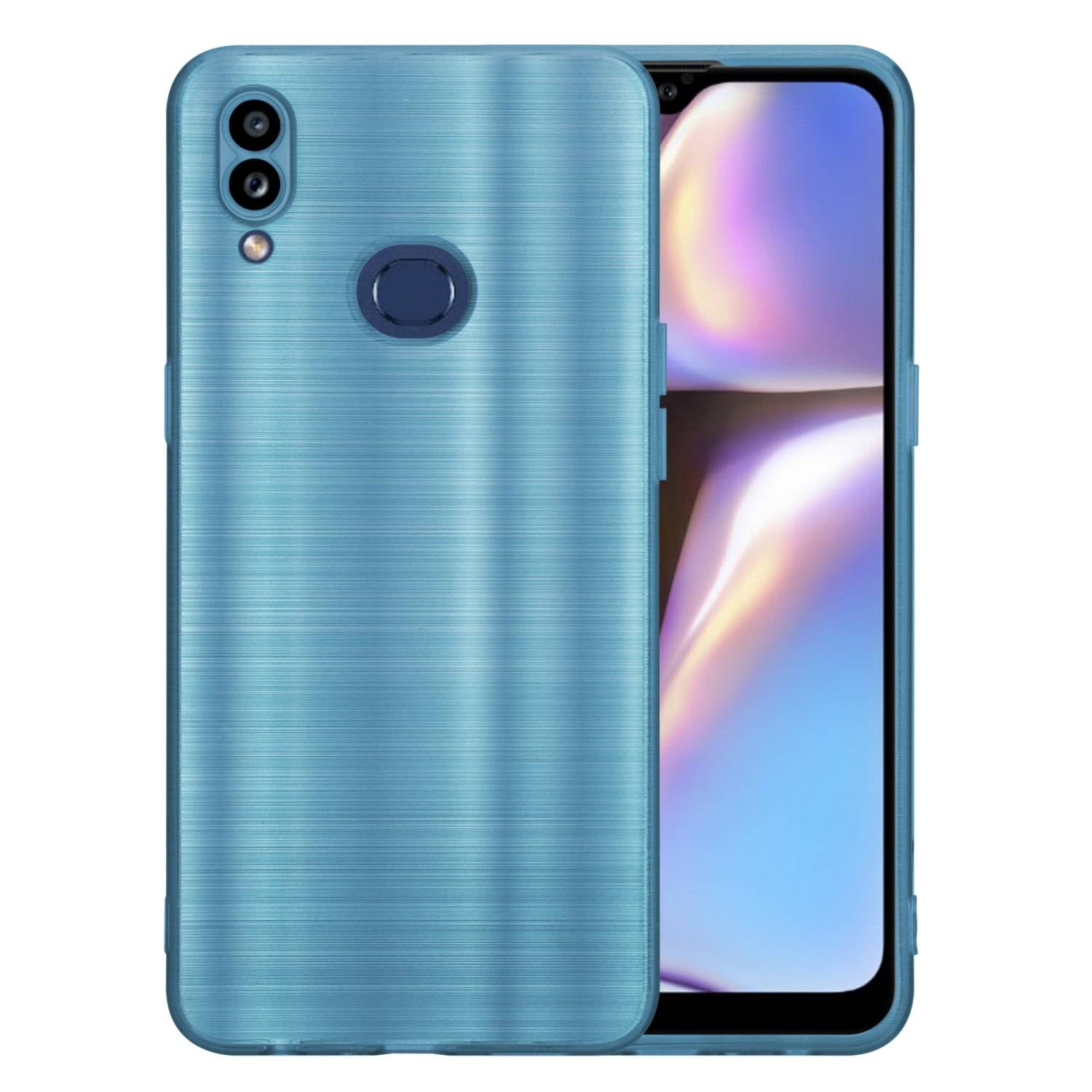 Cadorabo Hülle für Samsung Galaxy A10s / M01s Schutz Hülle in Türkis Handyhülle TPU Silikon Etui Case