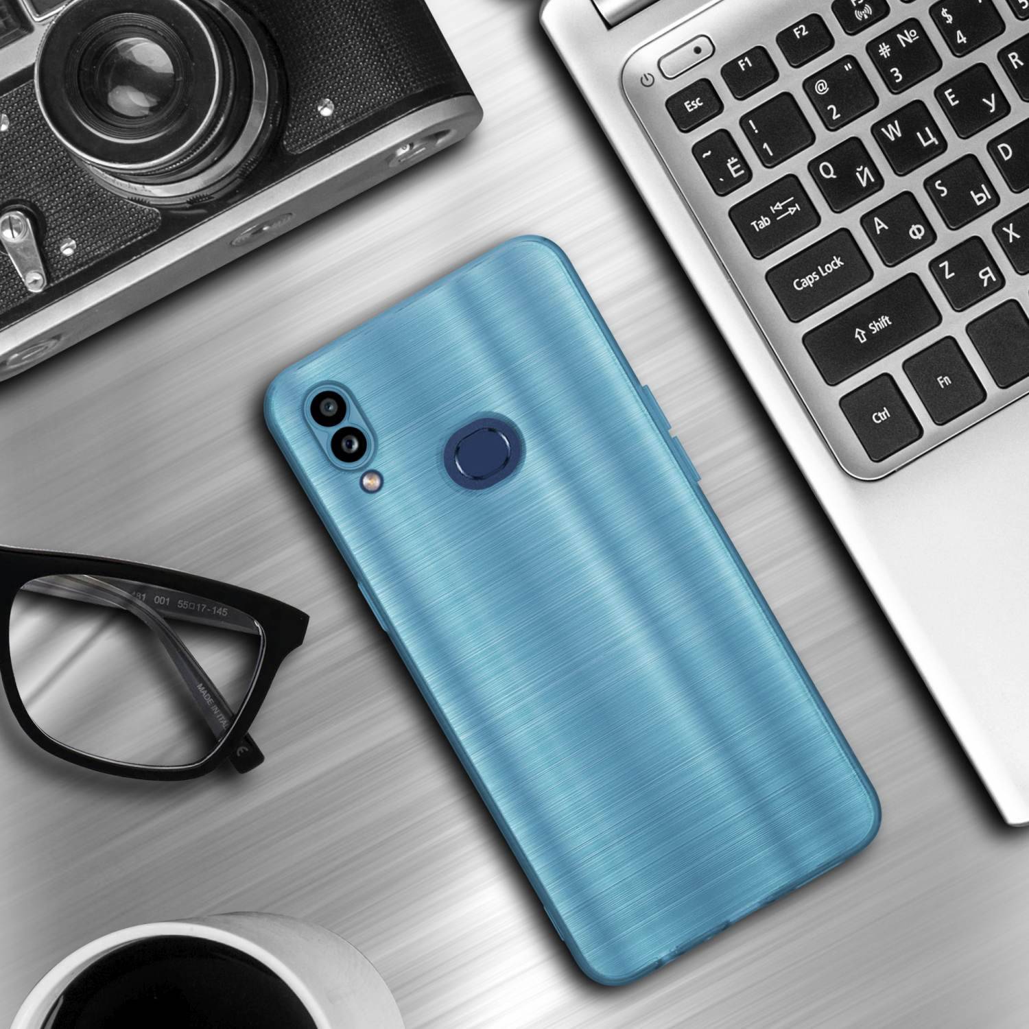 Cadorabo Hülle für Samsung Galaxy A10s / M01s Schutz Hülle in Türkis Handyhülle TPU Silikon Etui Case