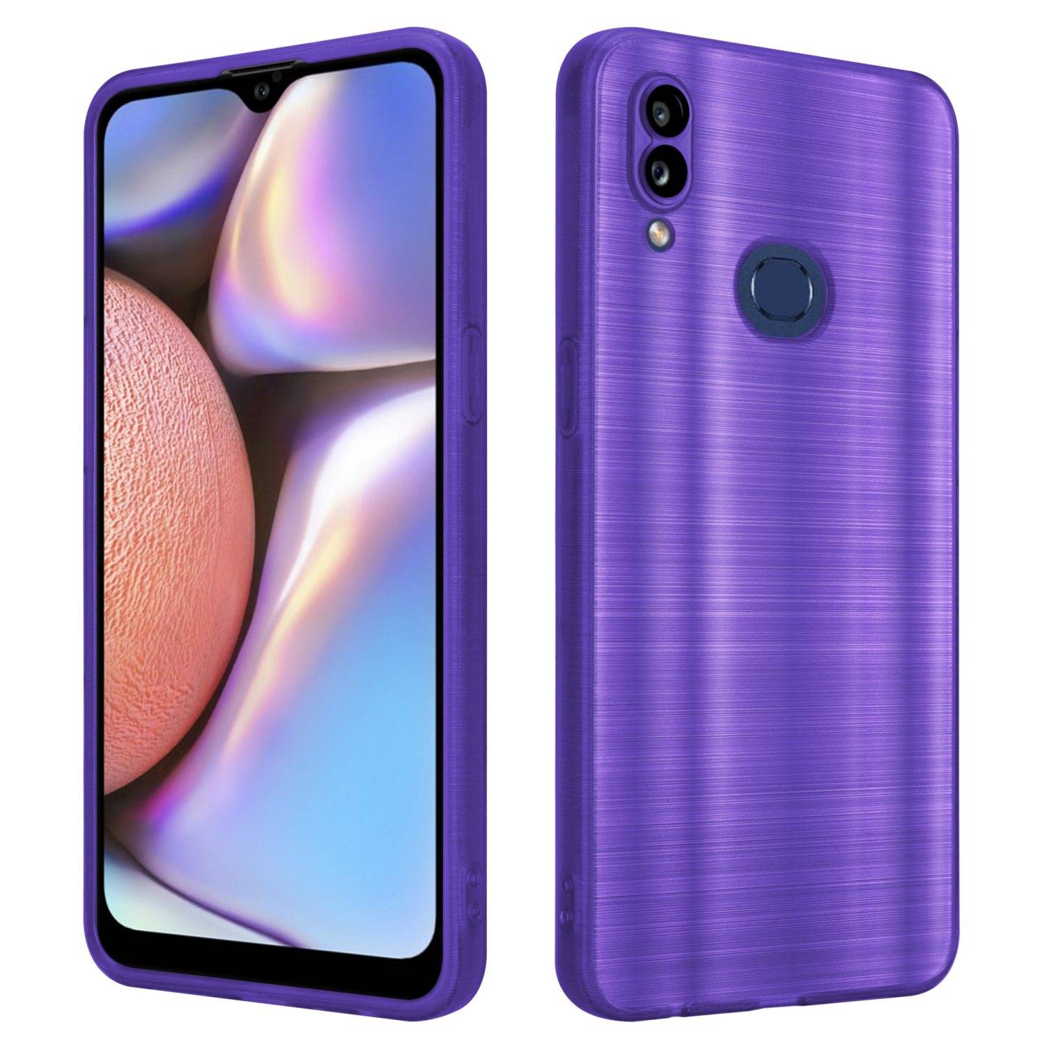 Cadorabo Hülle für Samsung Galaxy A10s / M01s Schutz Hülle in Lila Handyhülle TPU Silikon Etui Case