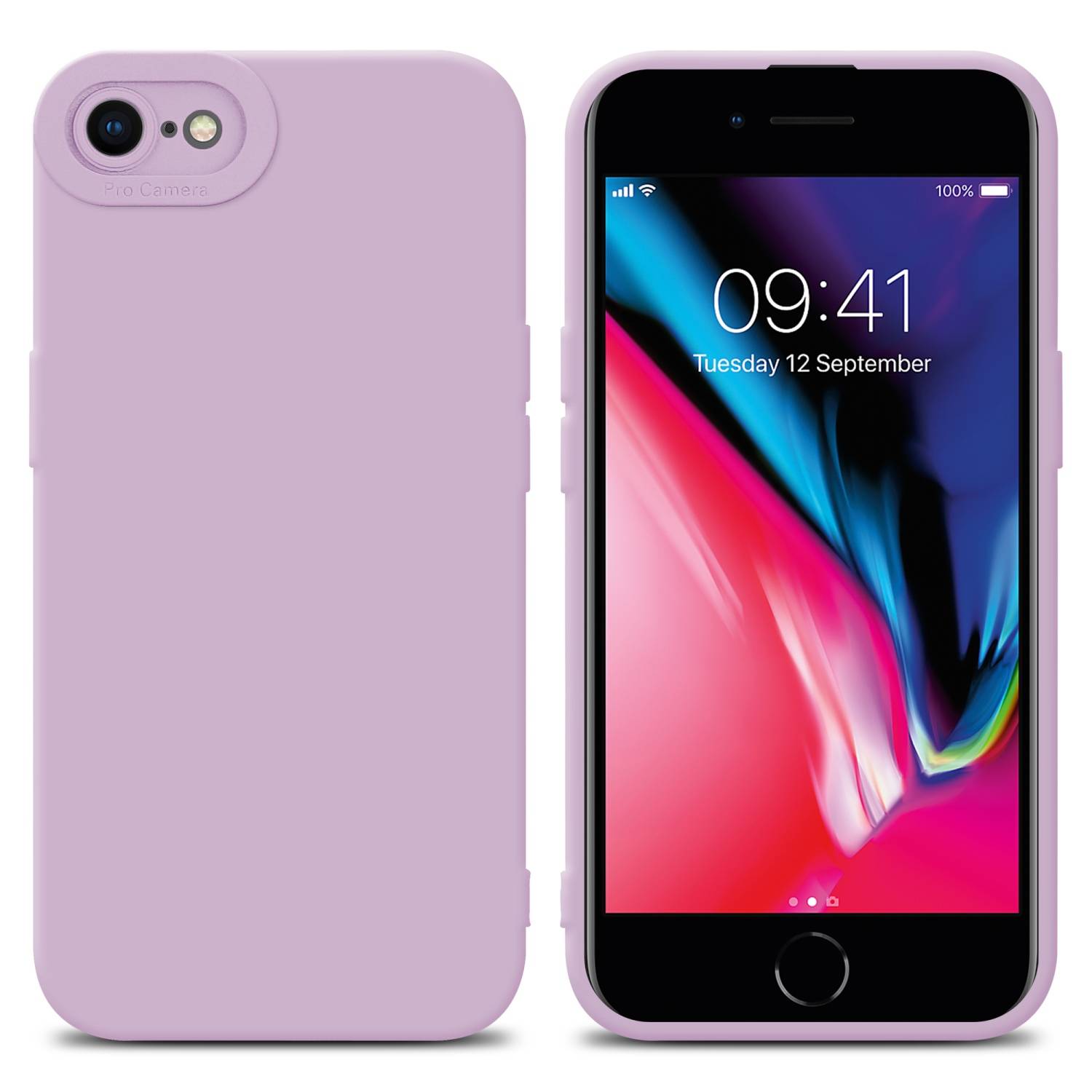 Cadorabo Hülle für Apple iPhone 7 / 7S / 8 / SE 2020 Schutz Hülle in Rosa TPU Silikon Etui Case Handyhülle