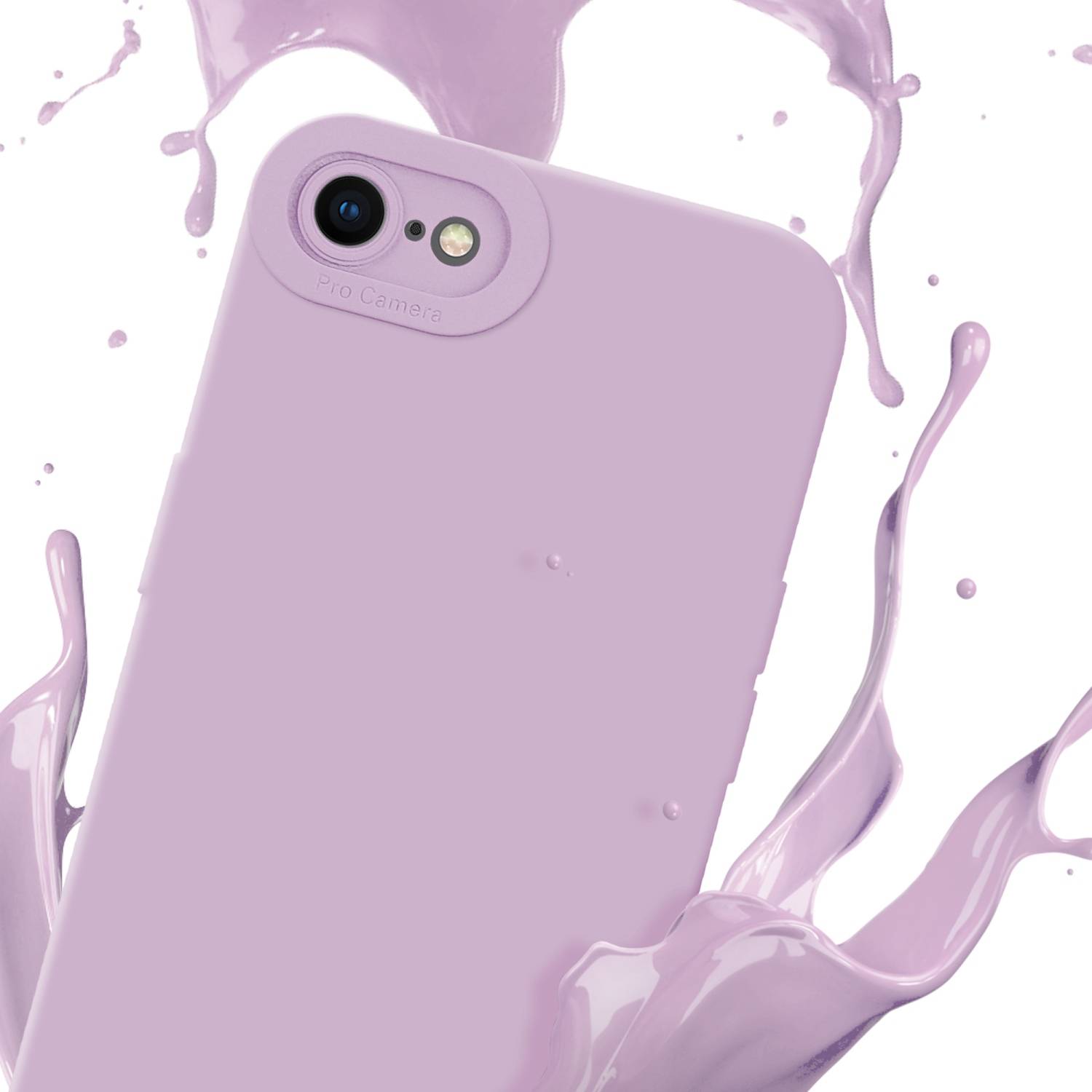 Cadorabo Hülle für Apple iPhone 7 / 7S / 8 / SE 2020 Schutz Hülle in Rosa TPU Silikon Etui Case Handyhülle