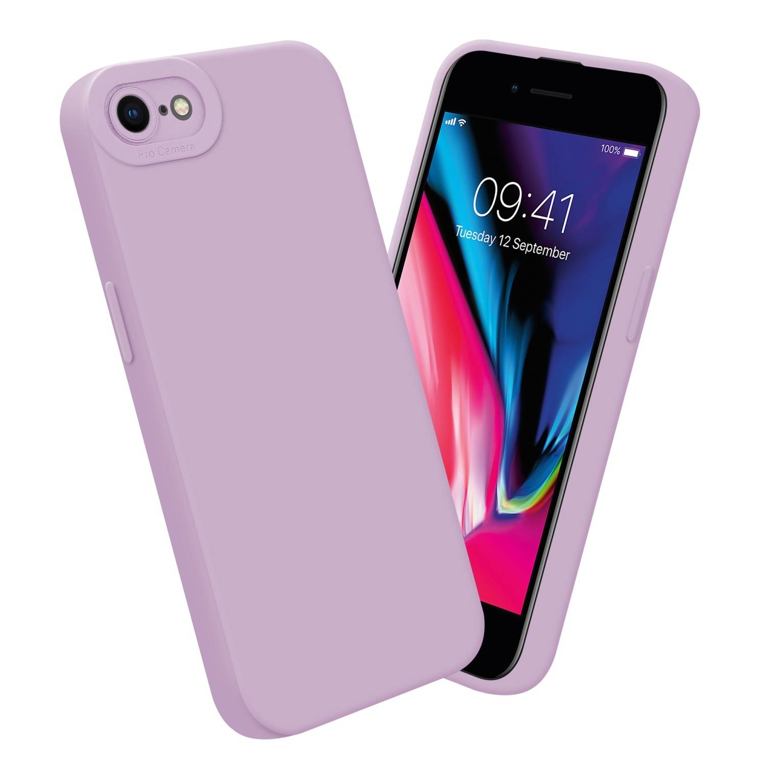 Cadorabo Hülle für Apple iPhone 7 / 7S / 8 / SE 2020 Schutz Hülle in Rosa TPU Silikon Etui Case Handyhülle