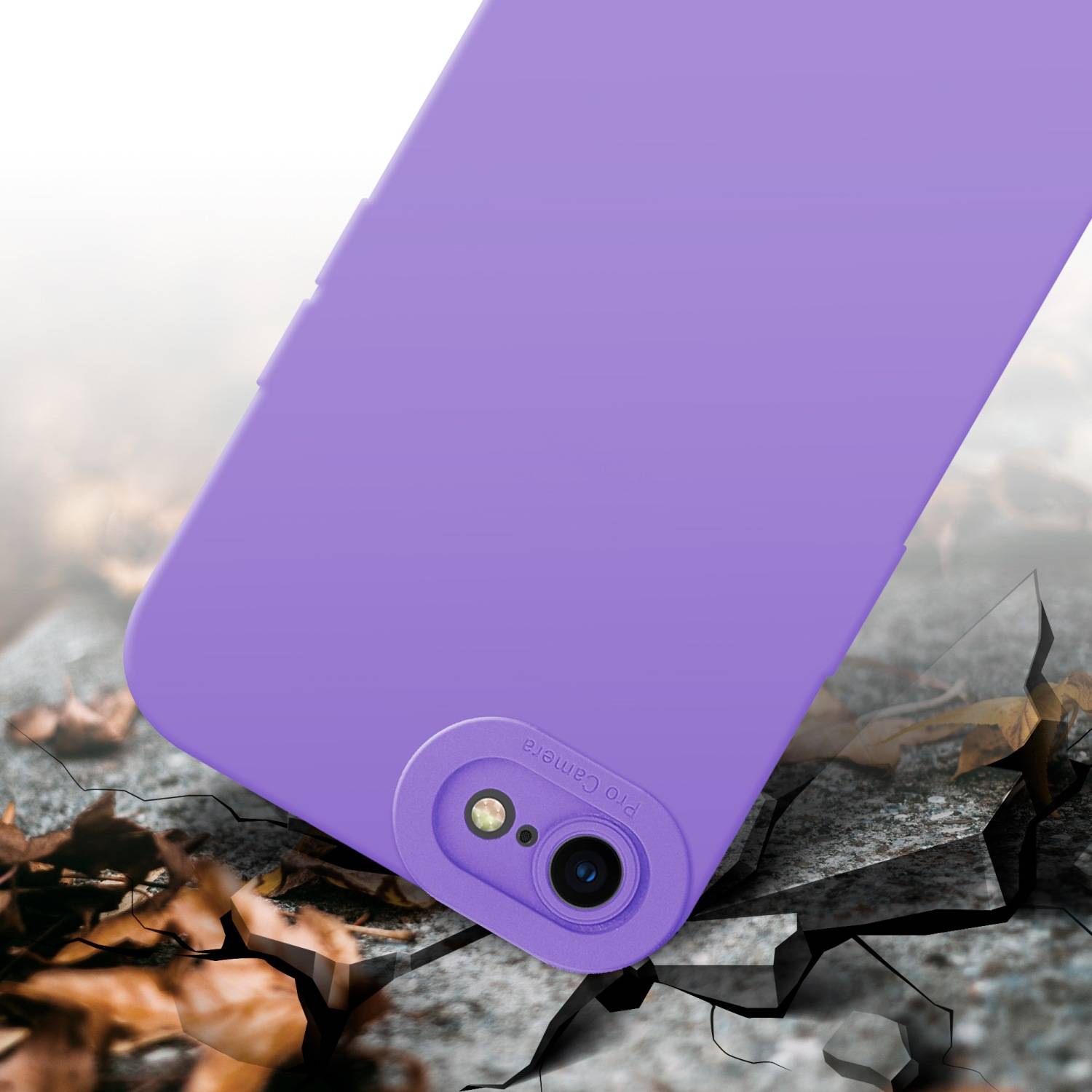 Cadorabo Hülle für Apple iPhone 7 / 7S / 8 / SE 2020 Schutz Hülle in Lila TPU Silikon Etui Case Handyhülle