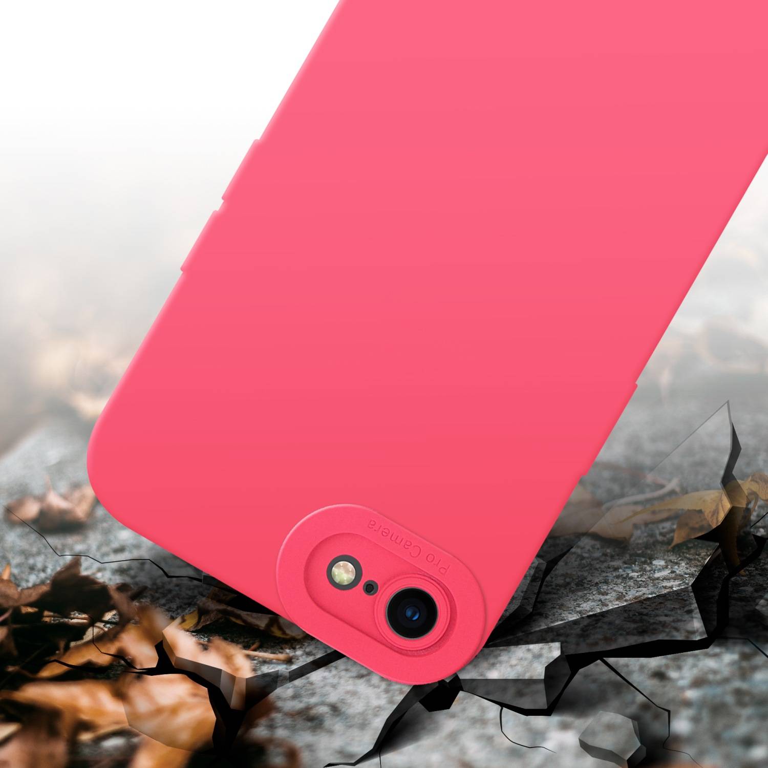 Cadorabo Hülle für Apple iPhone 7 / 7S / 8 / SE 2020 Schutz Hülle in Rot TPU Silikon Etui Case Handyhülle