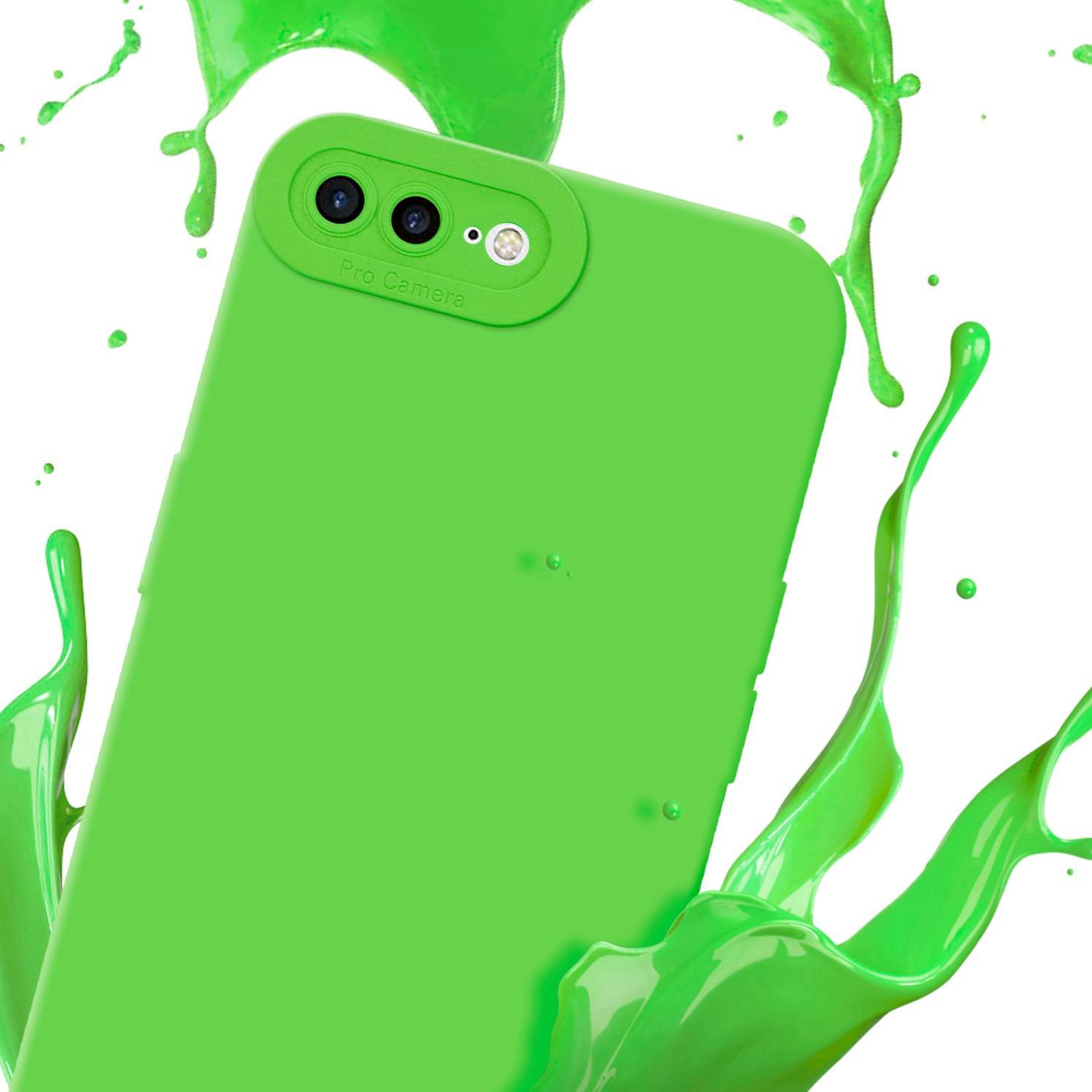 Cadorabo Hülle für Apple iPhone 7 PLUS / 7S PLUS / 8 PLUS Schutz Hülle in Grün TPU Silikon Etui Case Handyhülle
