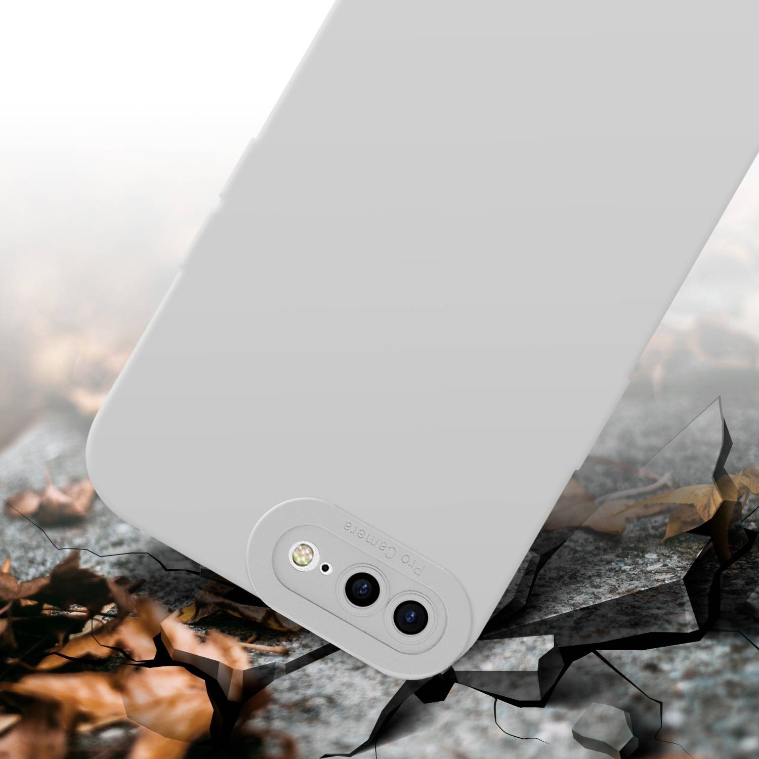 Cadorabo Hülle für Apple iPhone 7 PLUS / 7S PLUS / 8 PLUS Schutz Hülle in Weiß TPU Silikon Etui Case Handyhülle