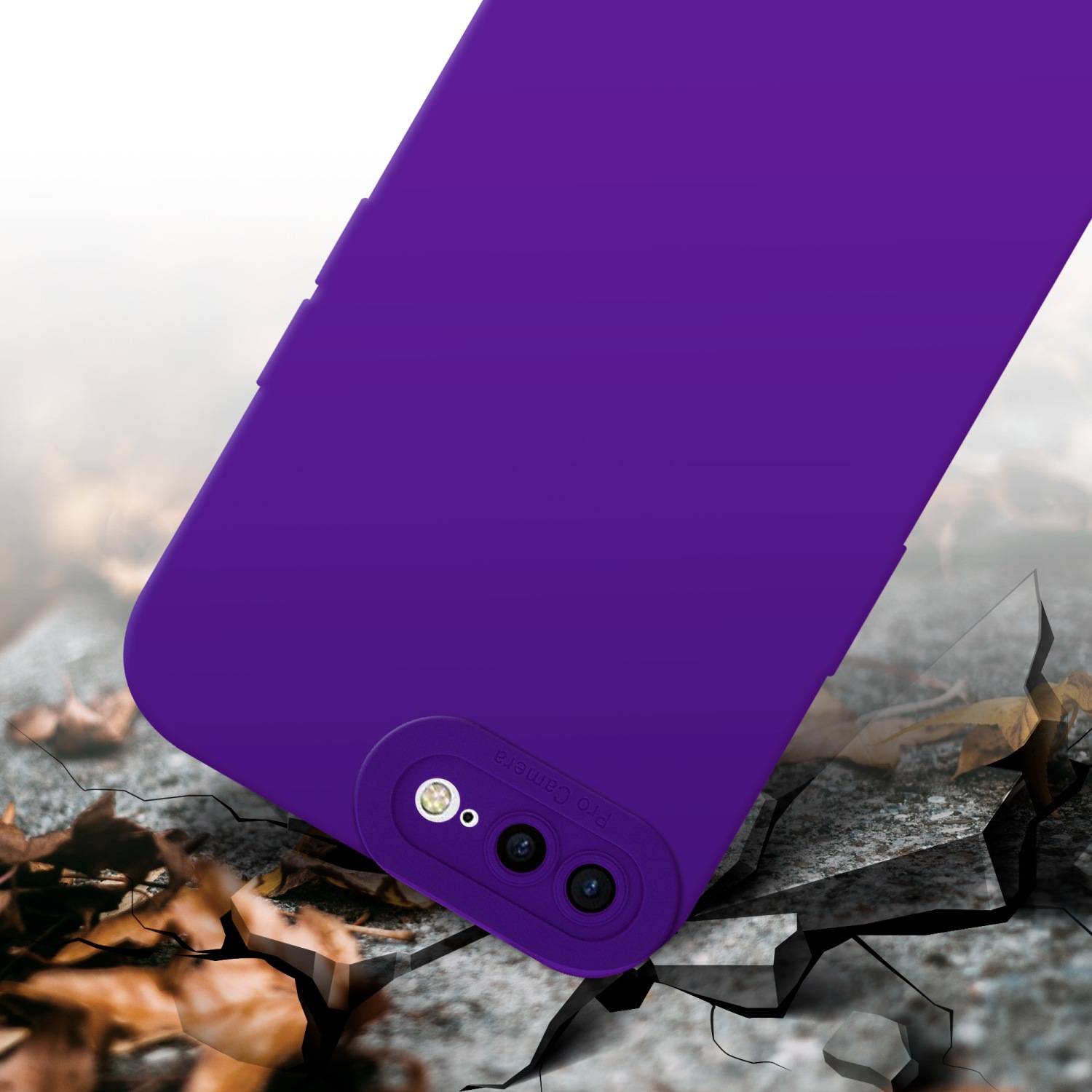 Cadorabo Hülle für Apple iPhone 7 PLUS / 7S PLUS / 8 PLUS Schutz Hülle in Lila TPU Silikon Etui Case Handyhülle