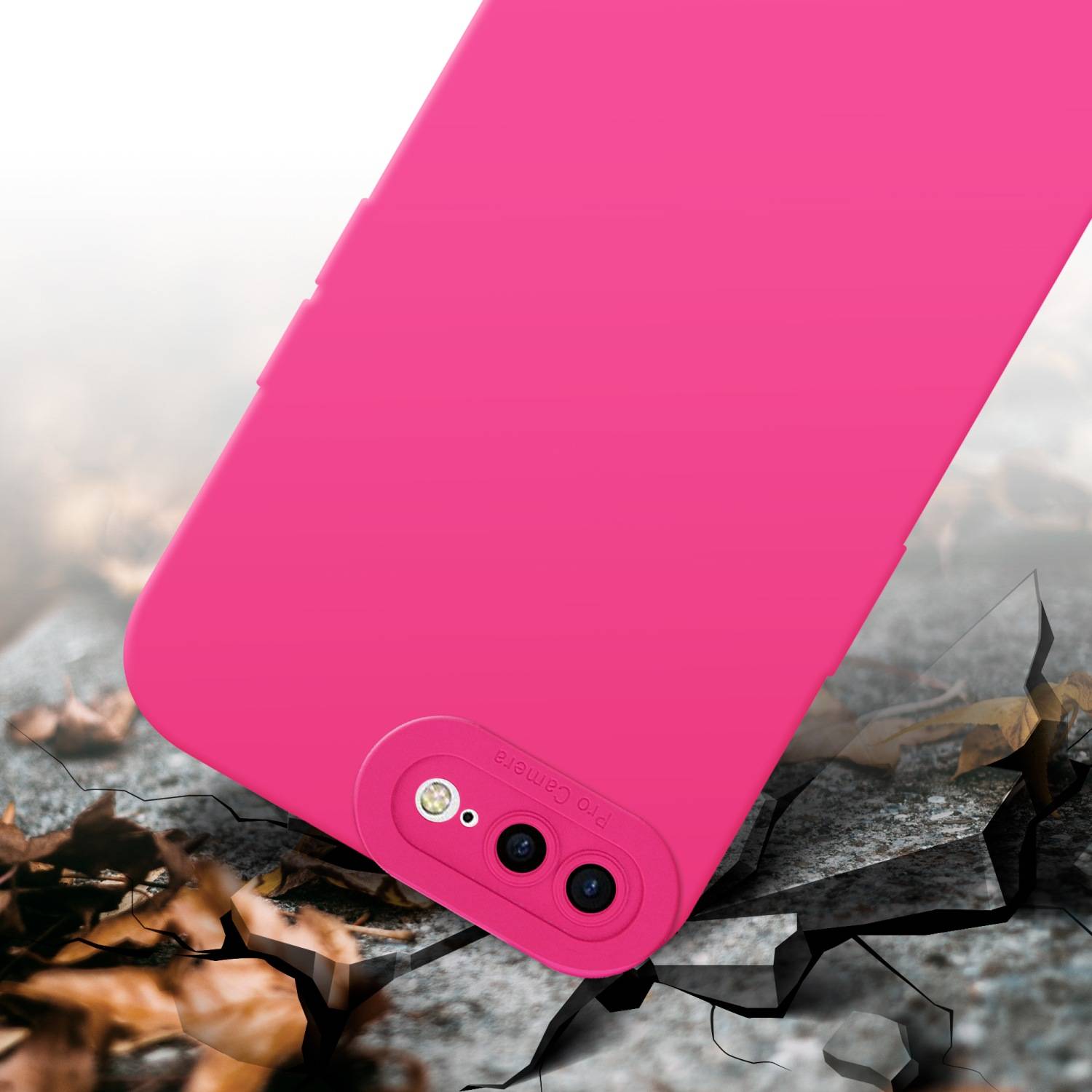 Cadorabo Hülle für Apple iPhone 7 PLUS / 7S PLUS / 8 PLUS Schutz Hülle in Pink TPU Silikon Etui Case Handyhülle