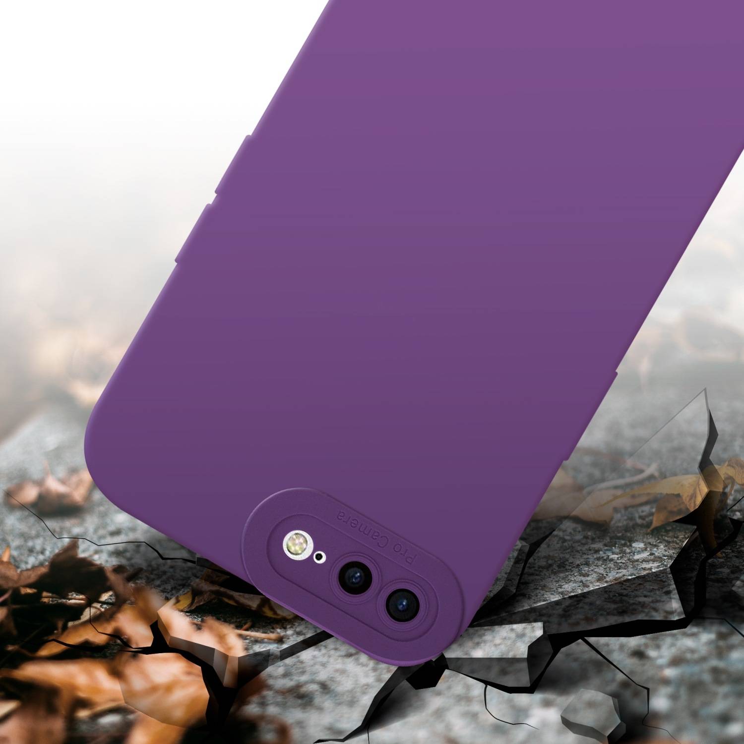 Cadorabo Hülle für Apple iPhone 7 PLUS / 7S PLUS / 8 PLUS Schutz Hülle in Lila TPU Silikon Etui Case Handyhülle