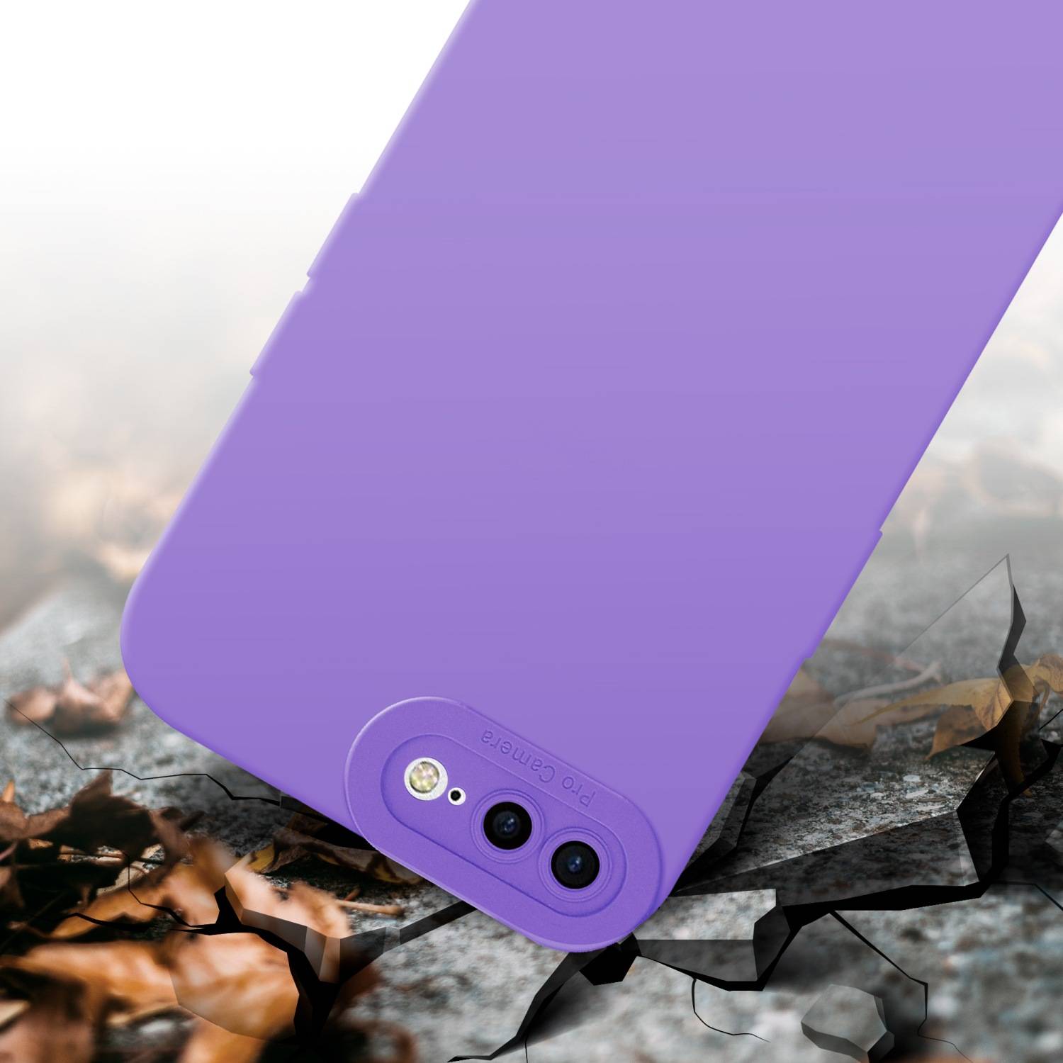 Cadorabo Hülle für Apple iPhone 7 PLUS / 7S PLUS / 8 PLUS Schutz Hülle in Lila TPU Silikon Etui Case Handyhülle