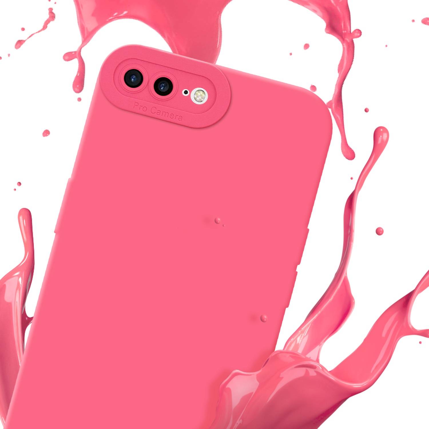 Cadorabo Hülle für Apple iPhone 7 PLUS / 7S PLUS / 8 PLUS Schutz Hülle in Rot TPU Silikon Etui Case Handyhülle