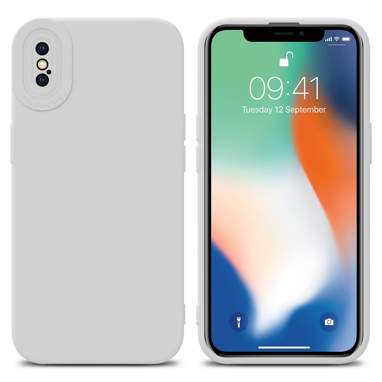 Cadorabo Hülle für Apple iPhone XS MAX Schutz Hülle in Weiß TPU Silikon Etui Case Handyhülle