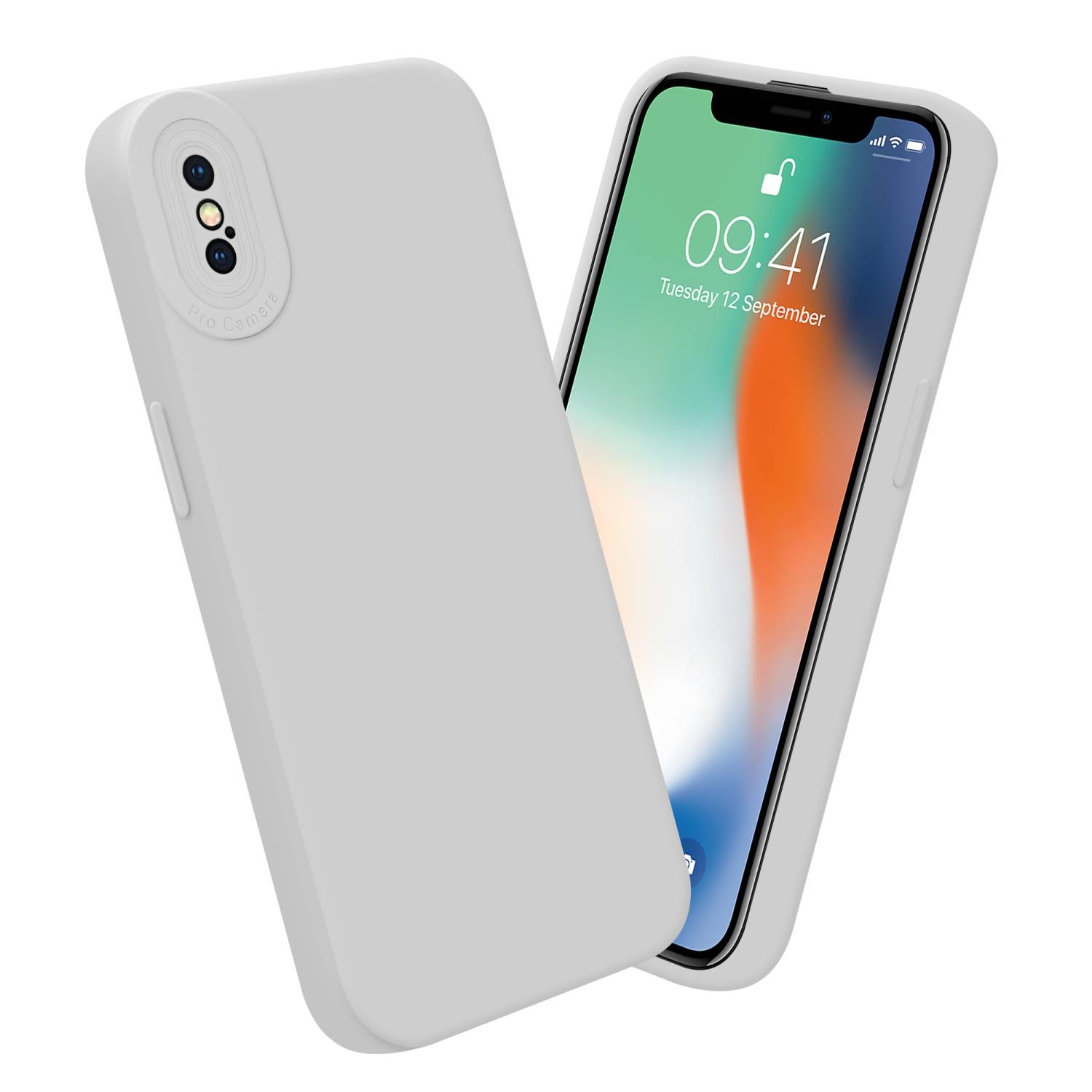 Cadorabo Hülle für Apple iPhone XS MAX Schutz Hülle in Weiß TPU Silikon Etui Case Handyhülle