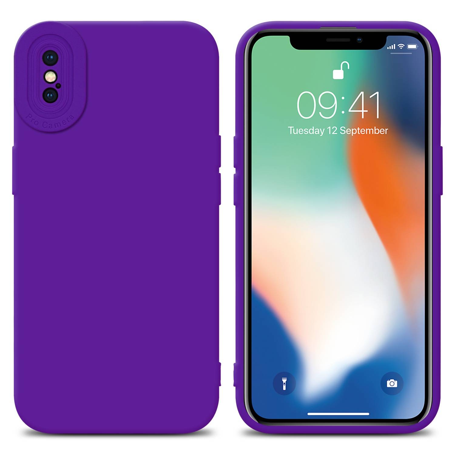 Cadorabo Hülle für Apple iPhone XS MAX Schutz Hülle in Lila TPU Silikon Etui Case Handyhülle