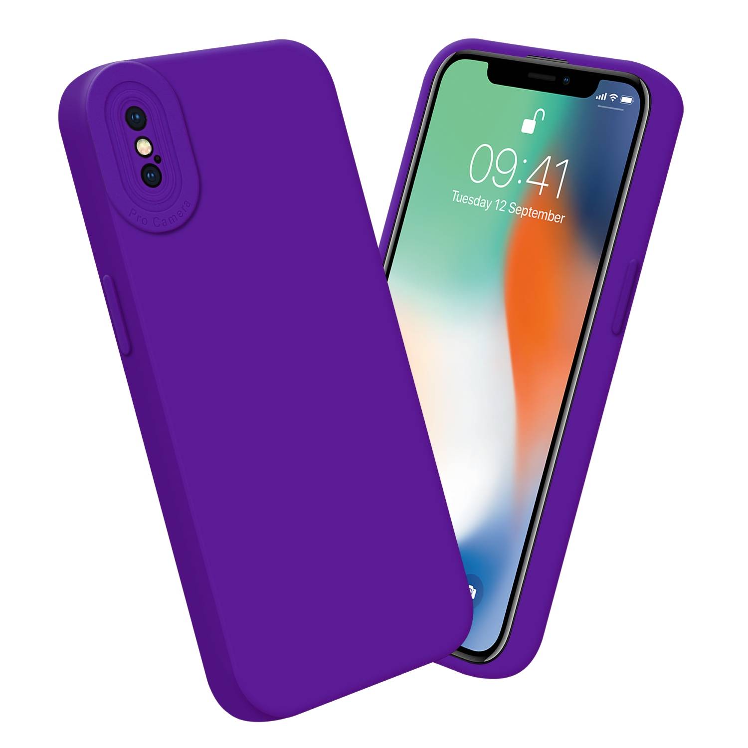 Cadorabo Hülle für Apple iPhone XS MAX Schutz Hülle in Lila TPU Silikon Etui Case Handyhülle