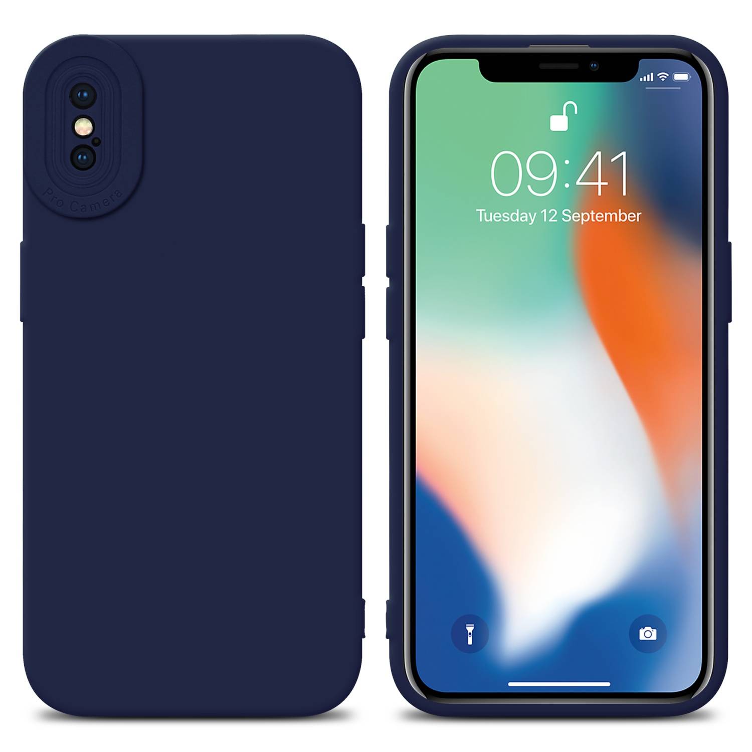 Cadorabo Hülle für Apple iPhone XS MAX Schutz Hülle in Blau TPU Silikon Etui Case Handyhülle