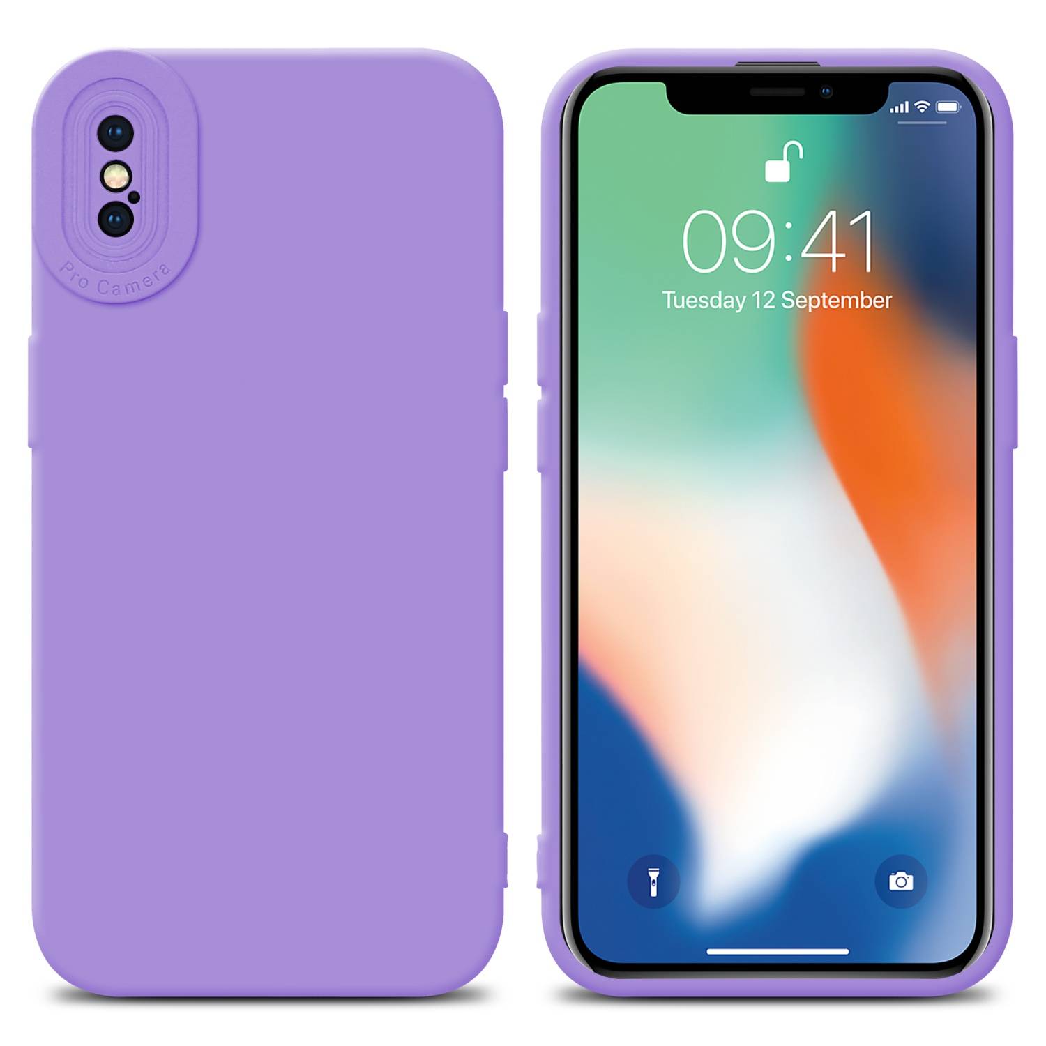 Cadorabo Hülle für Apple iPhone XS MAX Schutz Hülle in Lila TPU Silikon Etui Case Handyhülle
