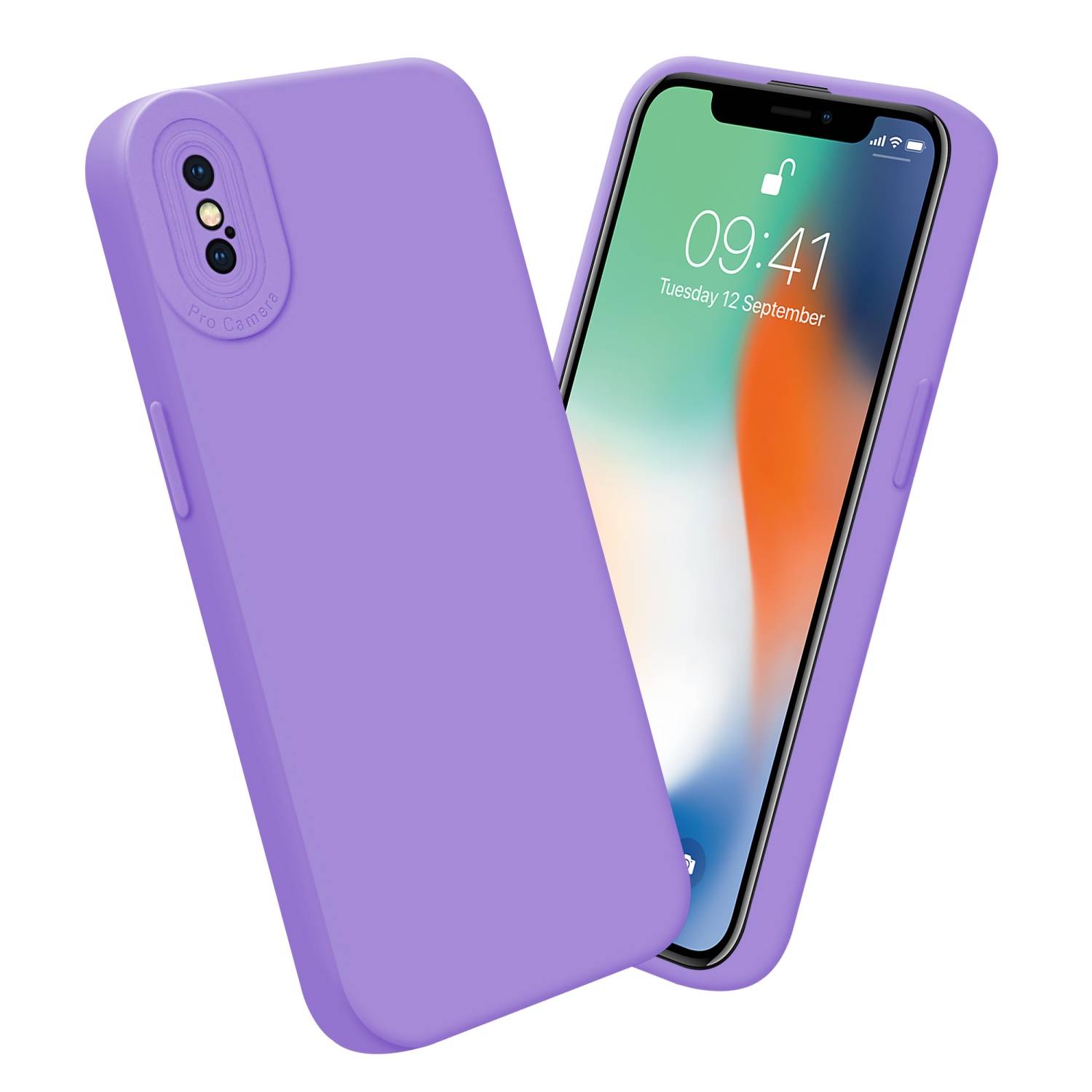 Cadorabo Hülle für Apple iPhone XS MAX Schutz Hülle in Lila TPU Silikon Etui Case Handyhülle