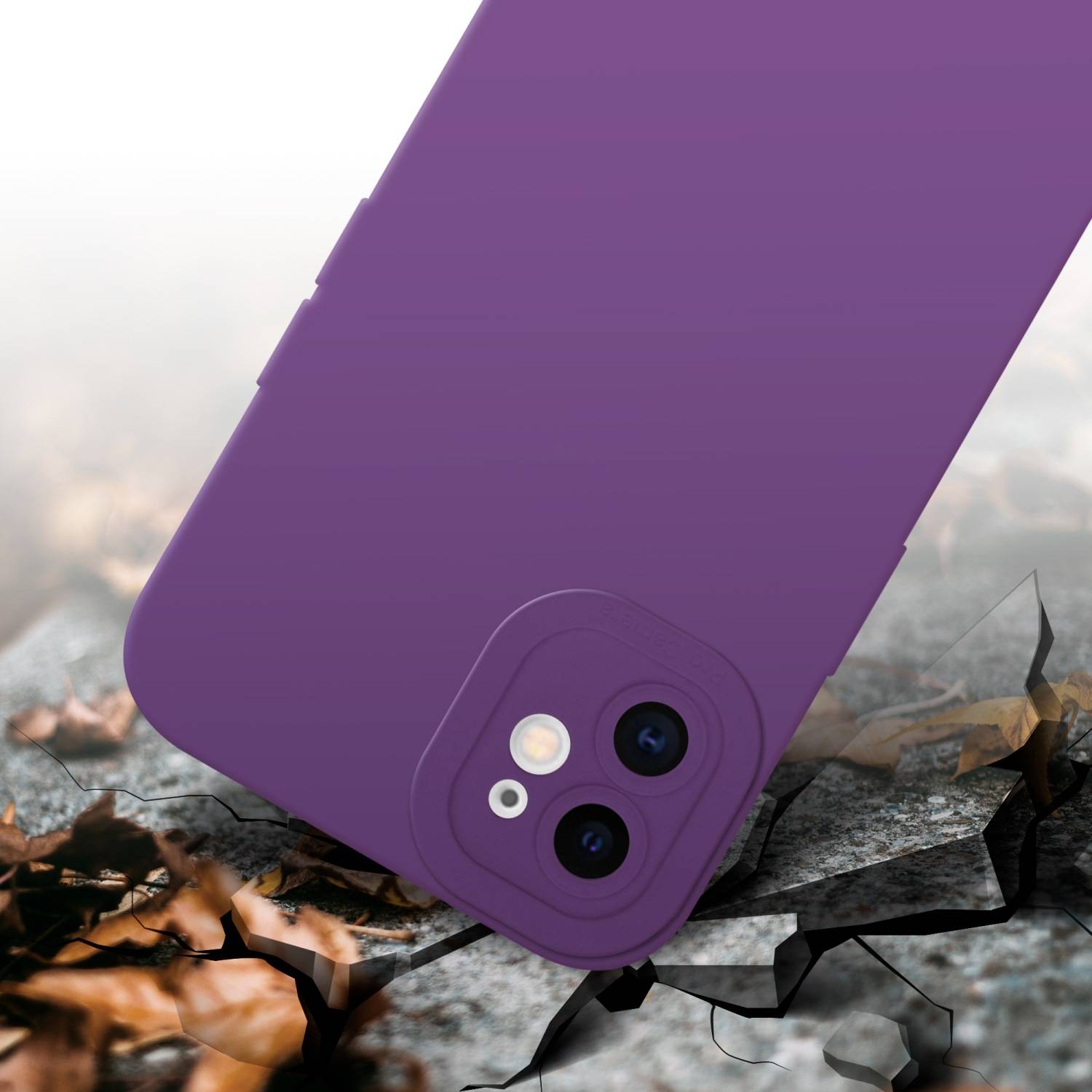 Cadorabo Hülle für Apple iPhone 11 Schutz Hülle in Lila TPU Silikon Etui Case Handyhülle