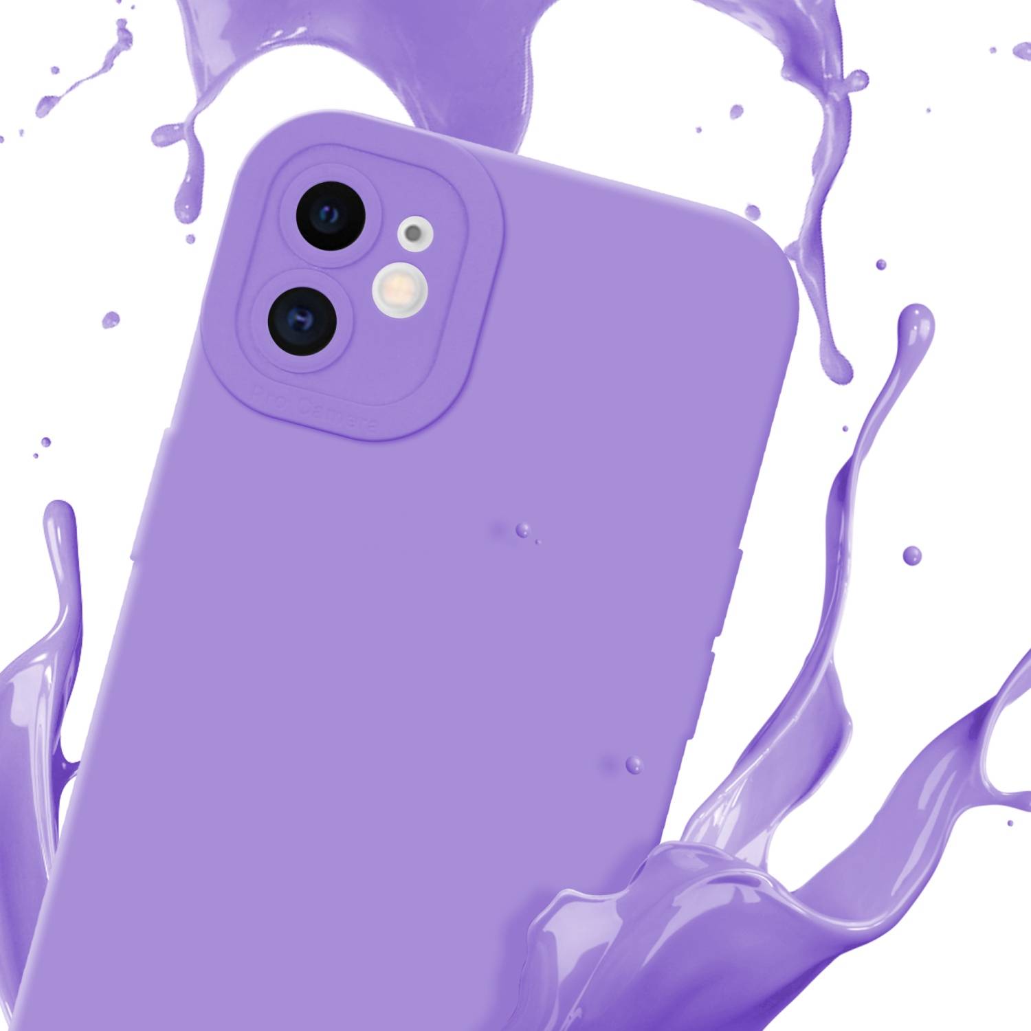 Cadorabo Hülle für Apple iPhone 11 Schutz Hülle in Lila TPU Silikon Etui Case Handyhülle