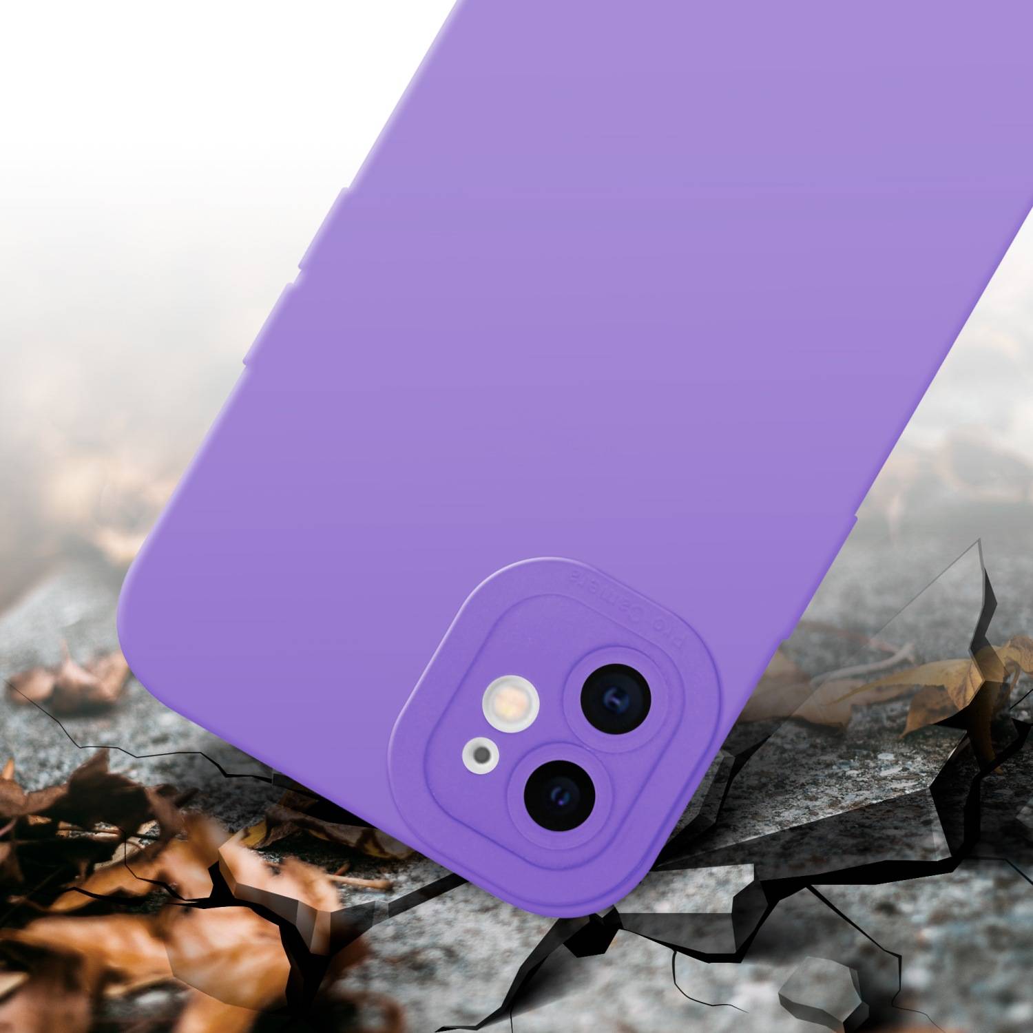 Cadorabo Hülle für Apple iPhone 11 Schutz Hülle in Lila TPU Silikon Etui Case Handyhülle