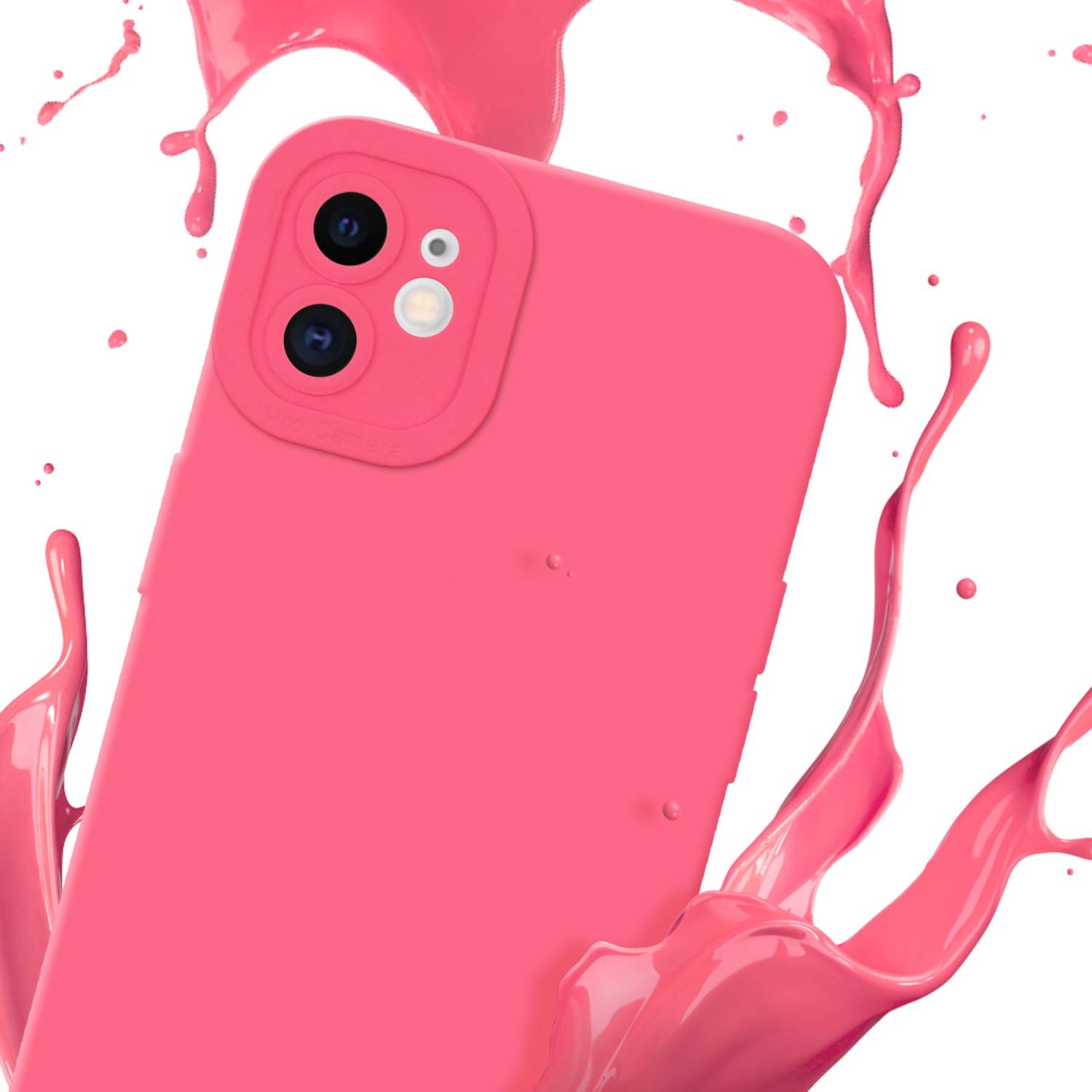 Cadorabo Hülle für Apple iPhone 11 Schutz Hülle in Rot TPU Silikon Etui Case Handyhülle