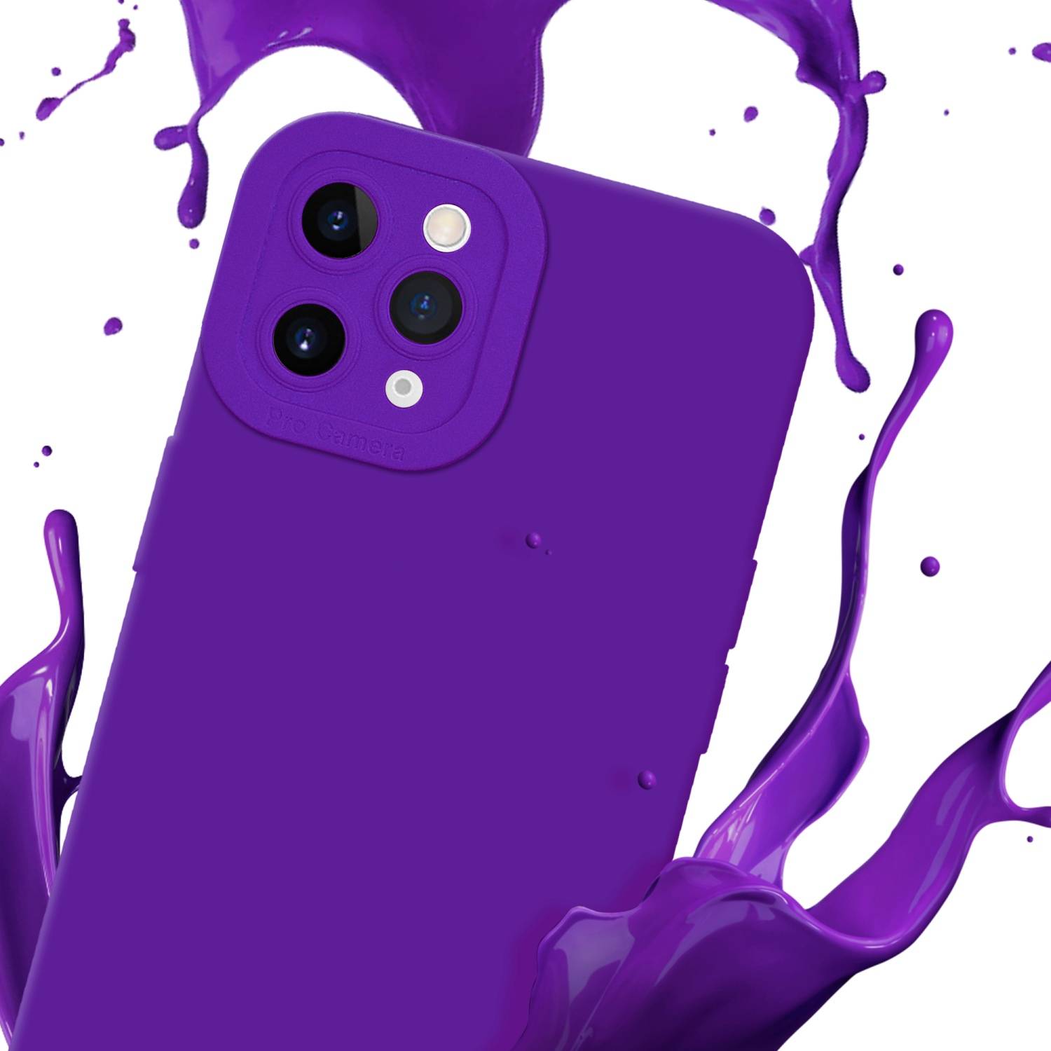 Cadorabo Hülle für Apple iPhone 11 PRO Schutz Hülle in Lila TPU Silikon Etui Case Handyhülle