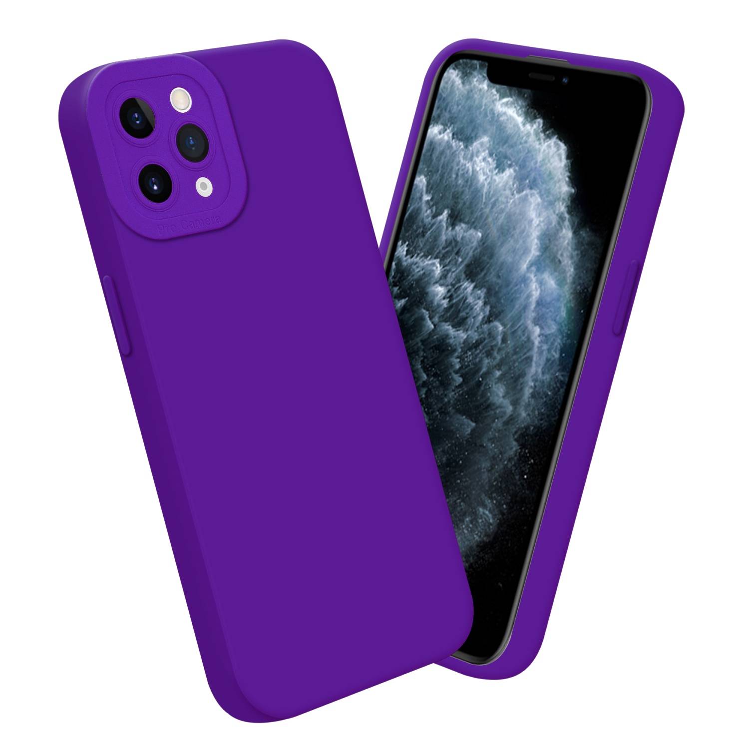 Cadorabo Hülle für Apple iPhone 11 PRO Schutz Hülle in Lila TPU Silikon Etui Case Handyhülle