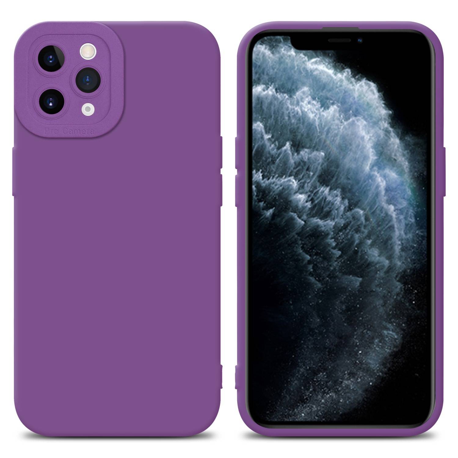 Cadorabo Hülle für Apple iPhone 11 PRO Schutz Hülle in Lila TPU Silikon Etui Case Handyhülle
