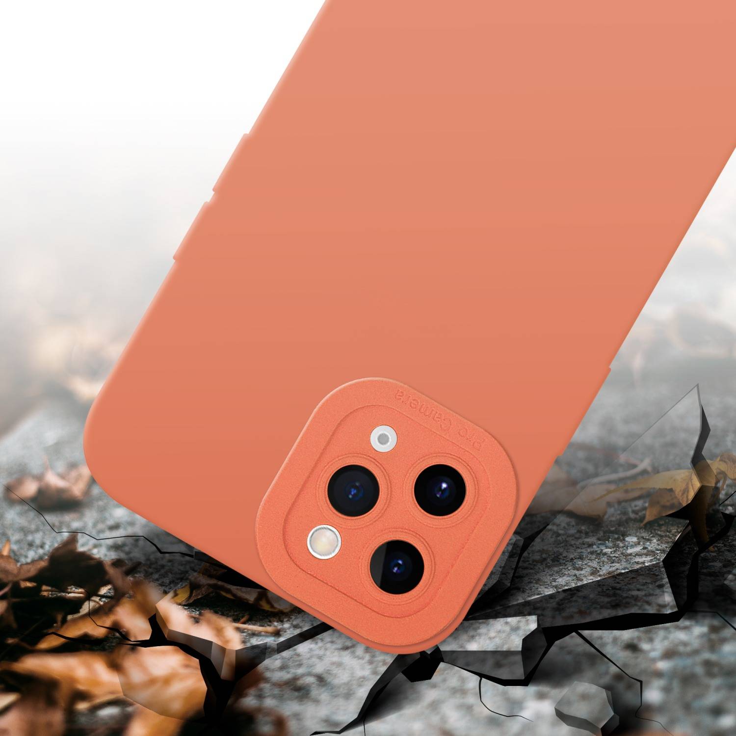 Cadorabo Hülle für Apple iPhone 11 PRO Schutz Hülle in Orange TPU Silikon Etui Case Handyhülle